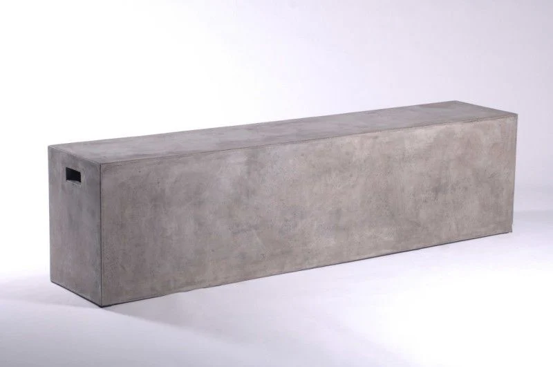 19' Concrete Bench By Homeroots