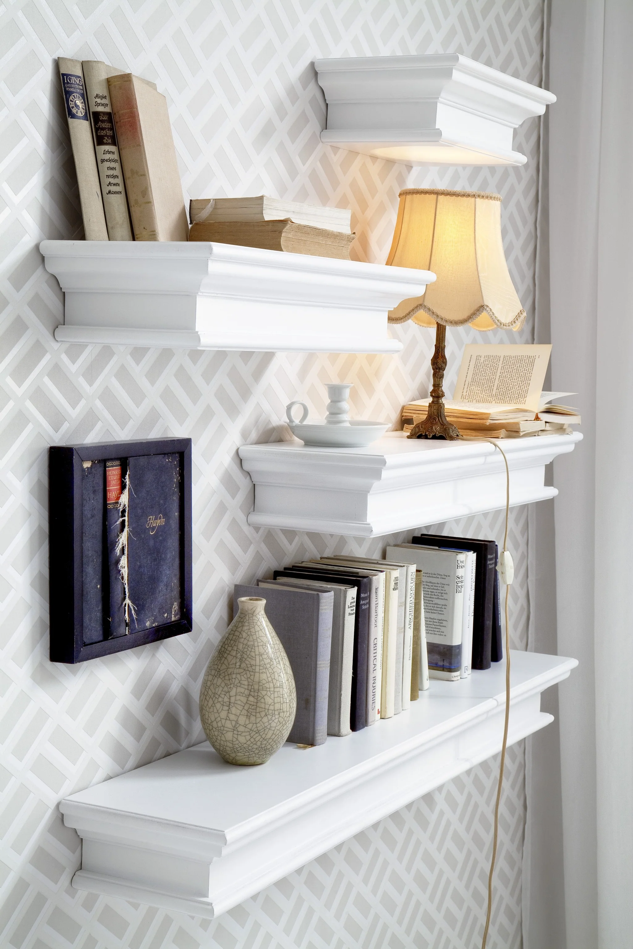23" Classic White Floating Wall Shelf By Homeroots - Image 7