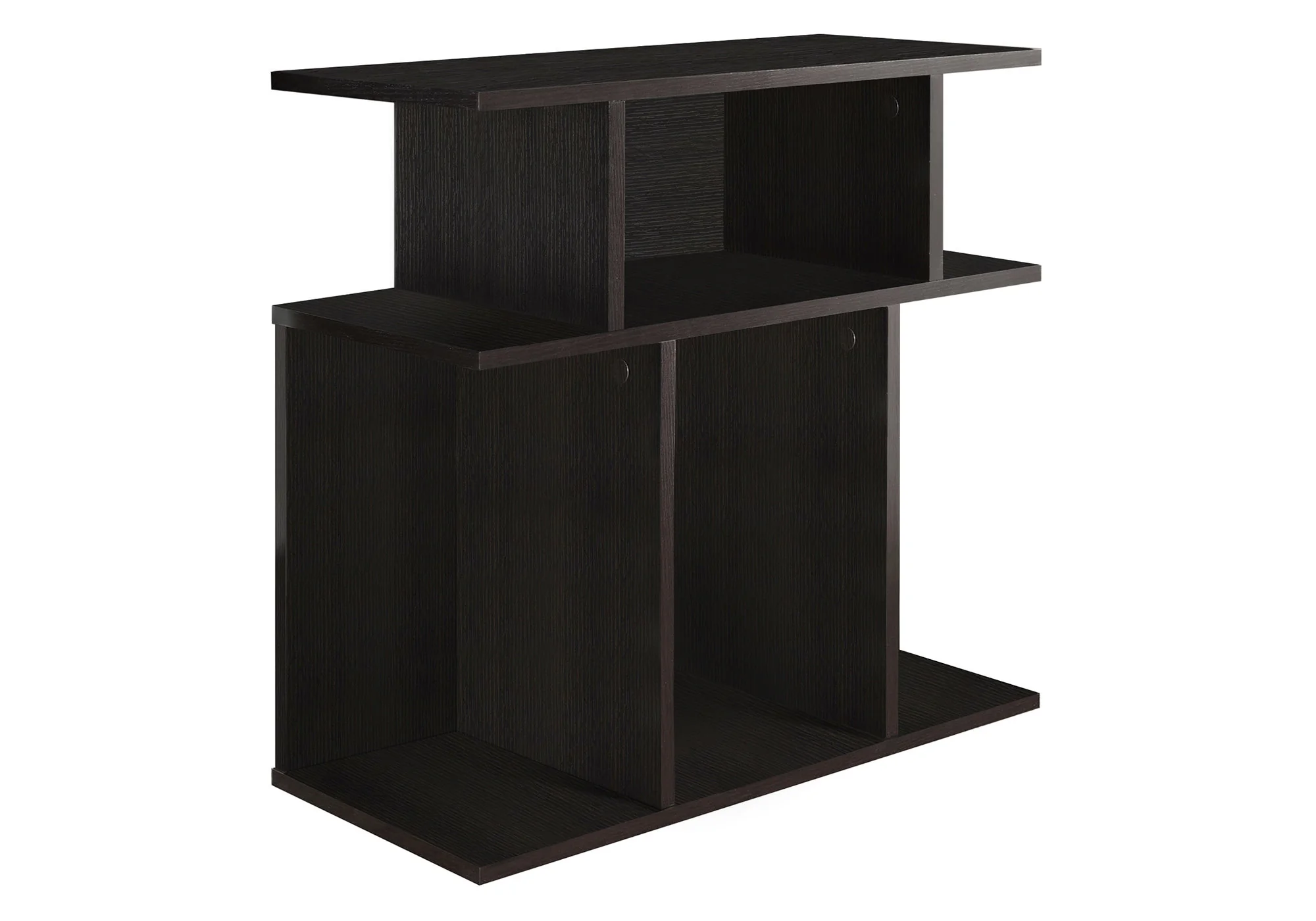 24" Brown End Table With 6 By Homeroots