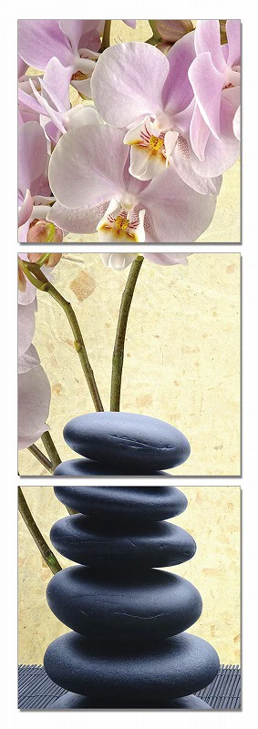 24" Multicolor Canvas Vertical 3 Panels Photo By Homeroots