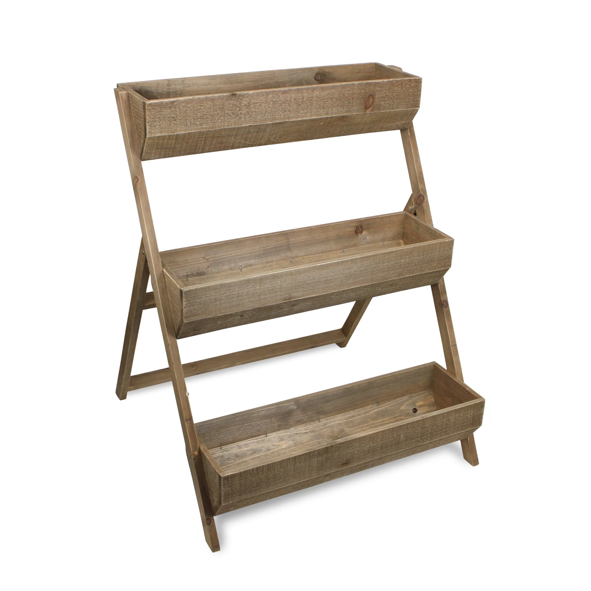 3 Tier Wooden Shelves Storage Plant Stand By Homeroots