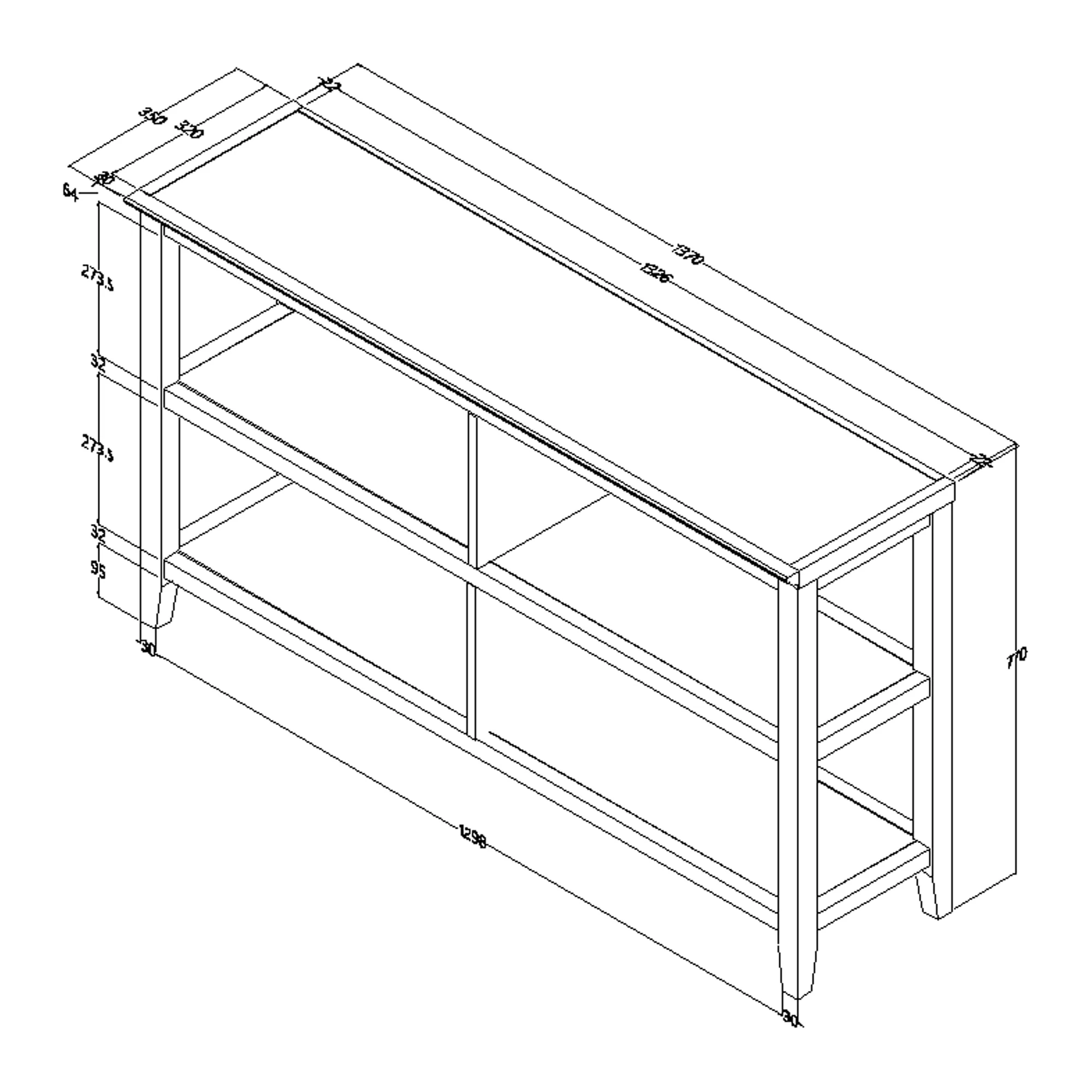 30" Bookcase with 2 Shelves in Walnut By Homeroots - Image 6