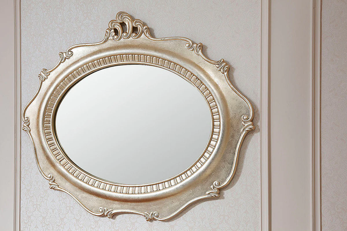 35" Gold Mirror By Homeroots