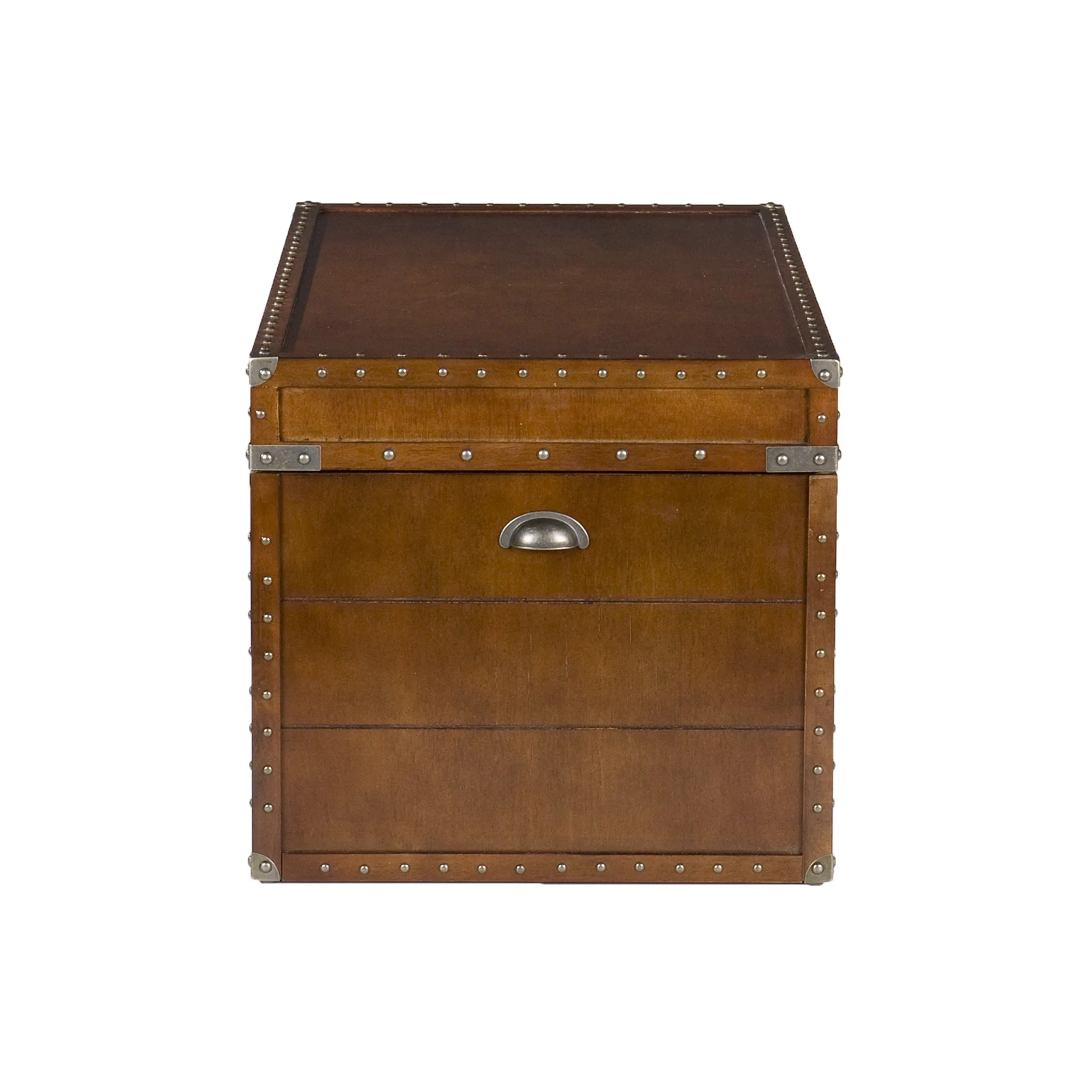 39" Brown Manufactured Wood And Metal Rectangular Coffee Table By Homeroots - 402161 - Image 7