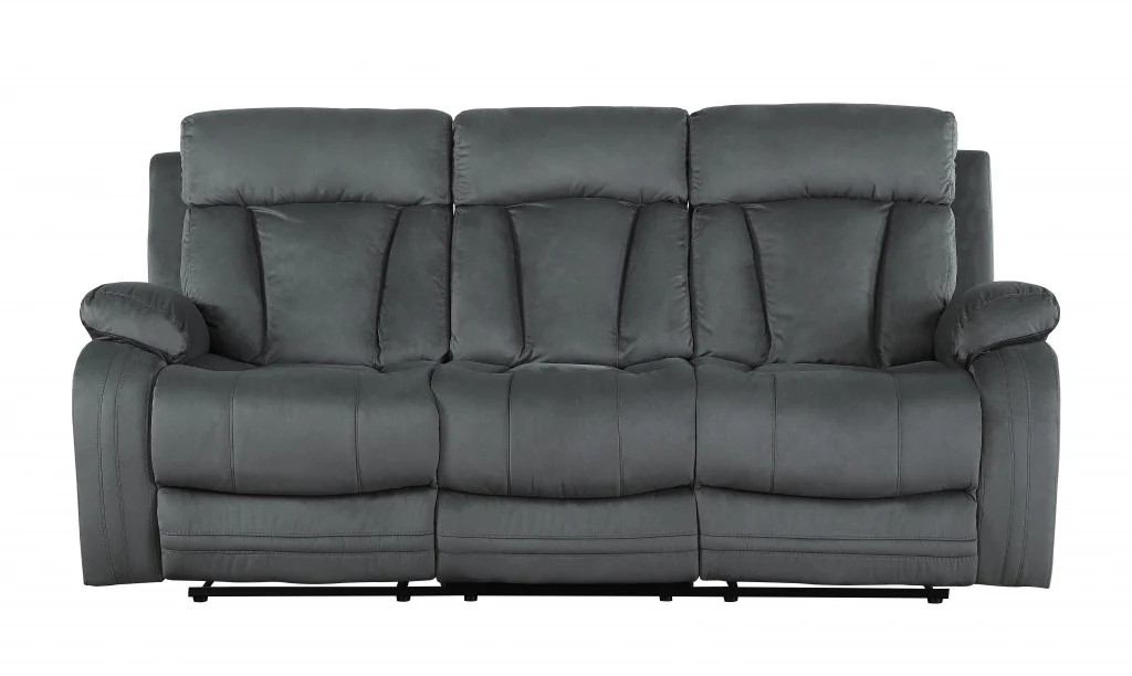 40" Modern Grey Fabric Sofa By Homeroots