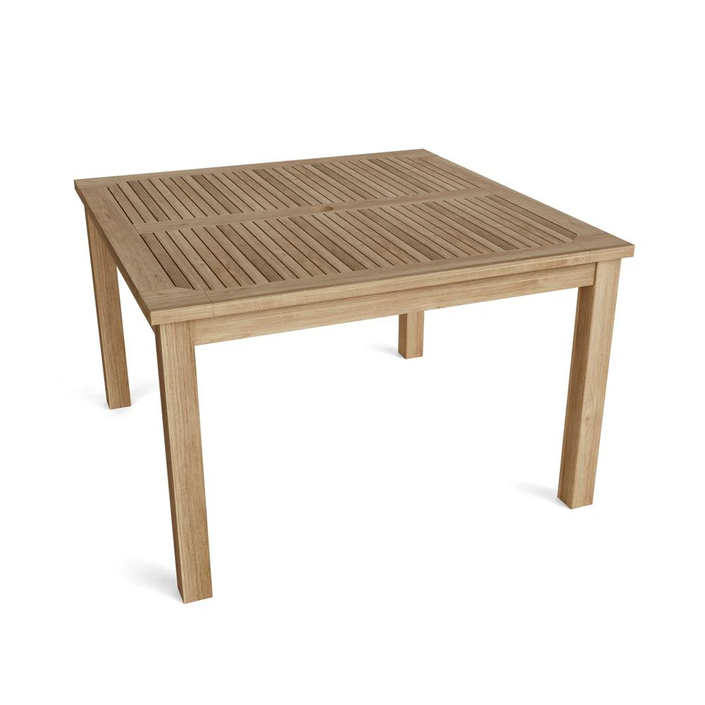 47" Windsor Square Small Slat Dining Table By Anderson Teak