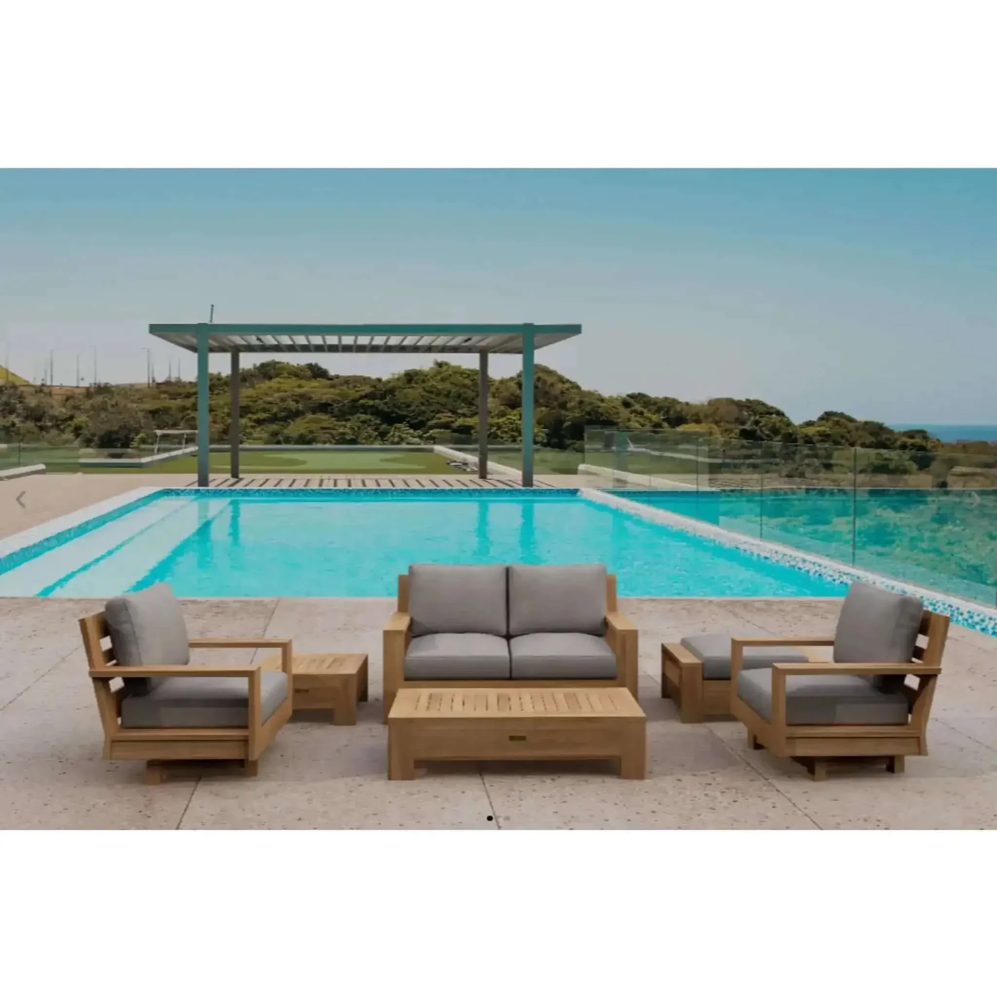 6-pc Madera Deep Seating - SET-525 By Anderson Teak