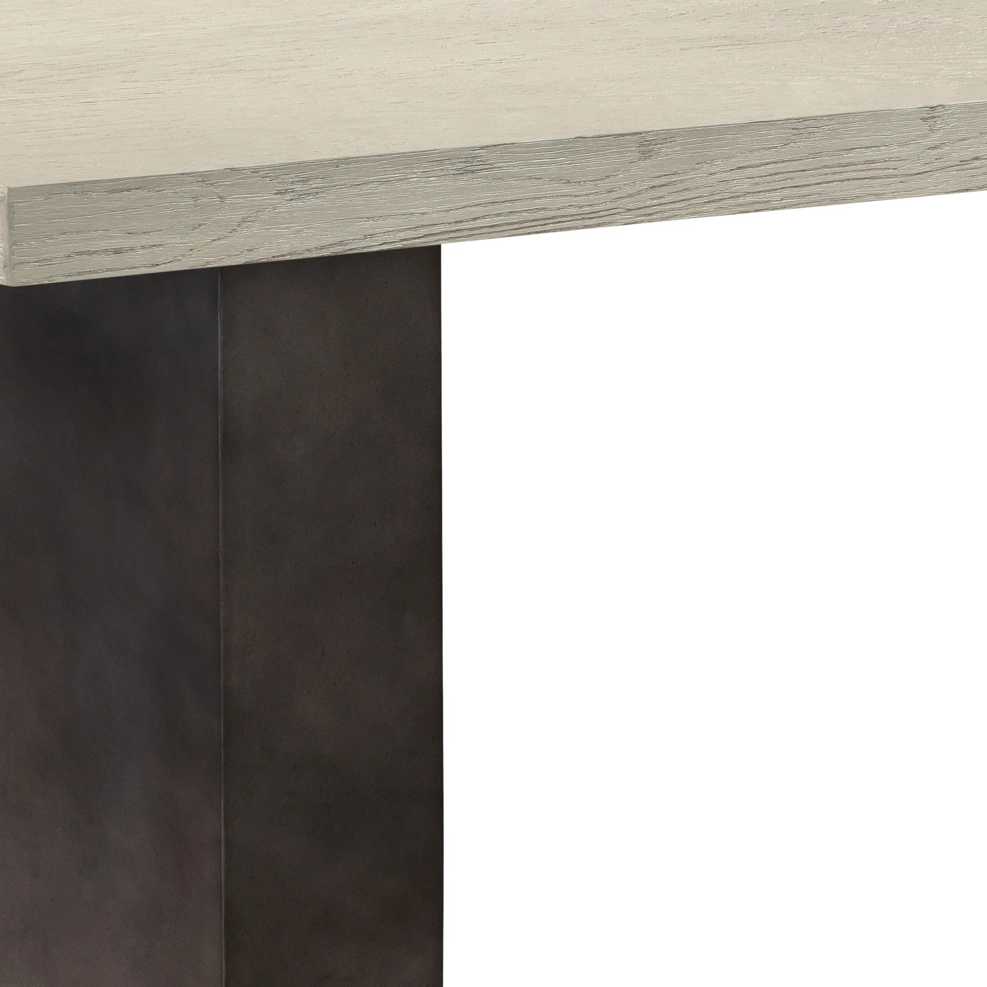 Abbey Concrete and Grey Oak Wood Coffee Table By Armen Living - Image 5