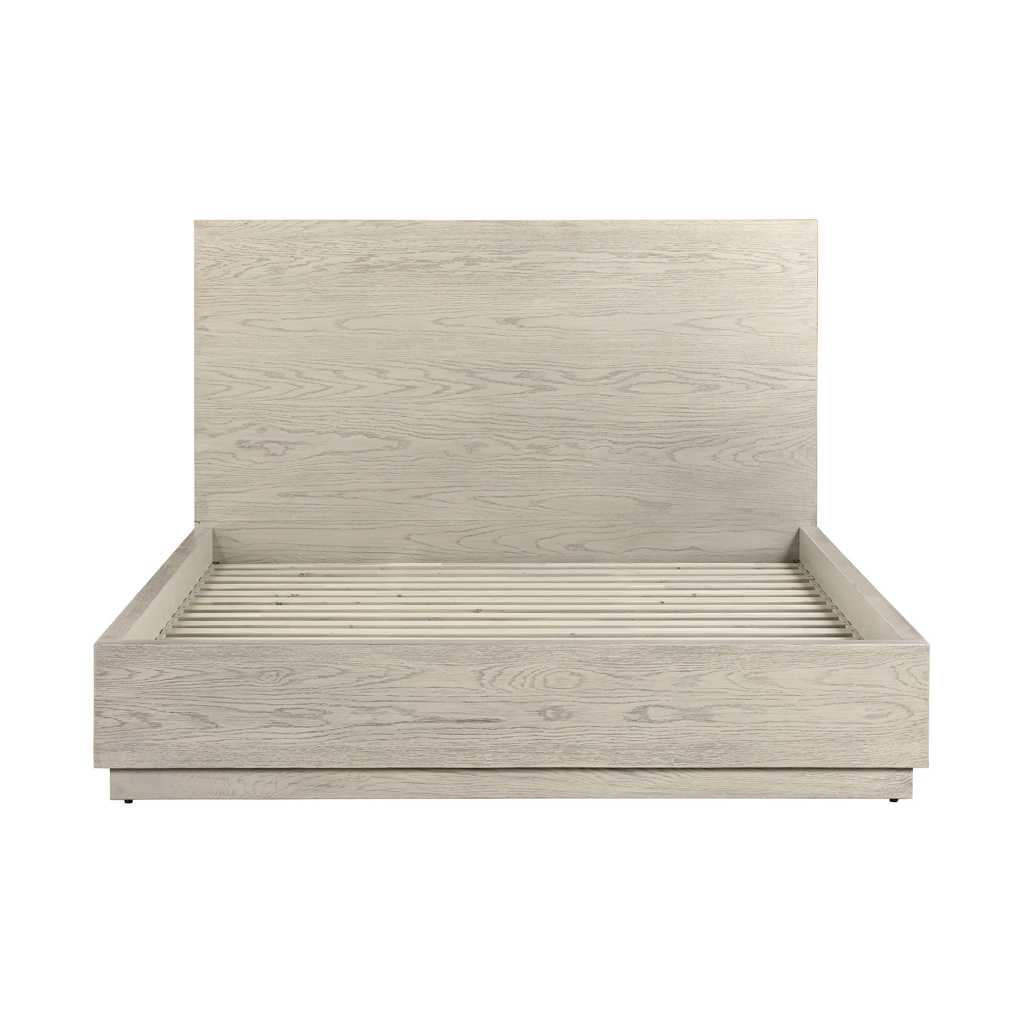 Abbey Queen 3 Piece Bedroom Set in Grey Oak Wood By Armen Living - Image 3