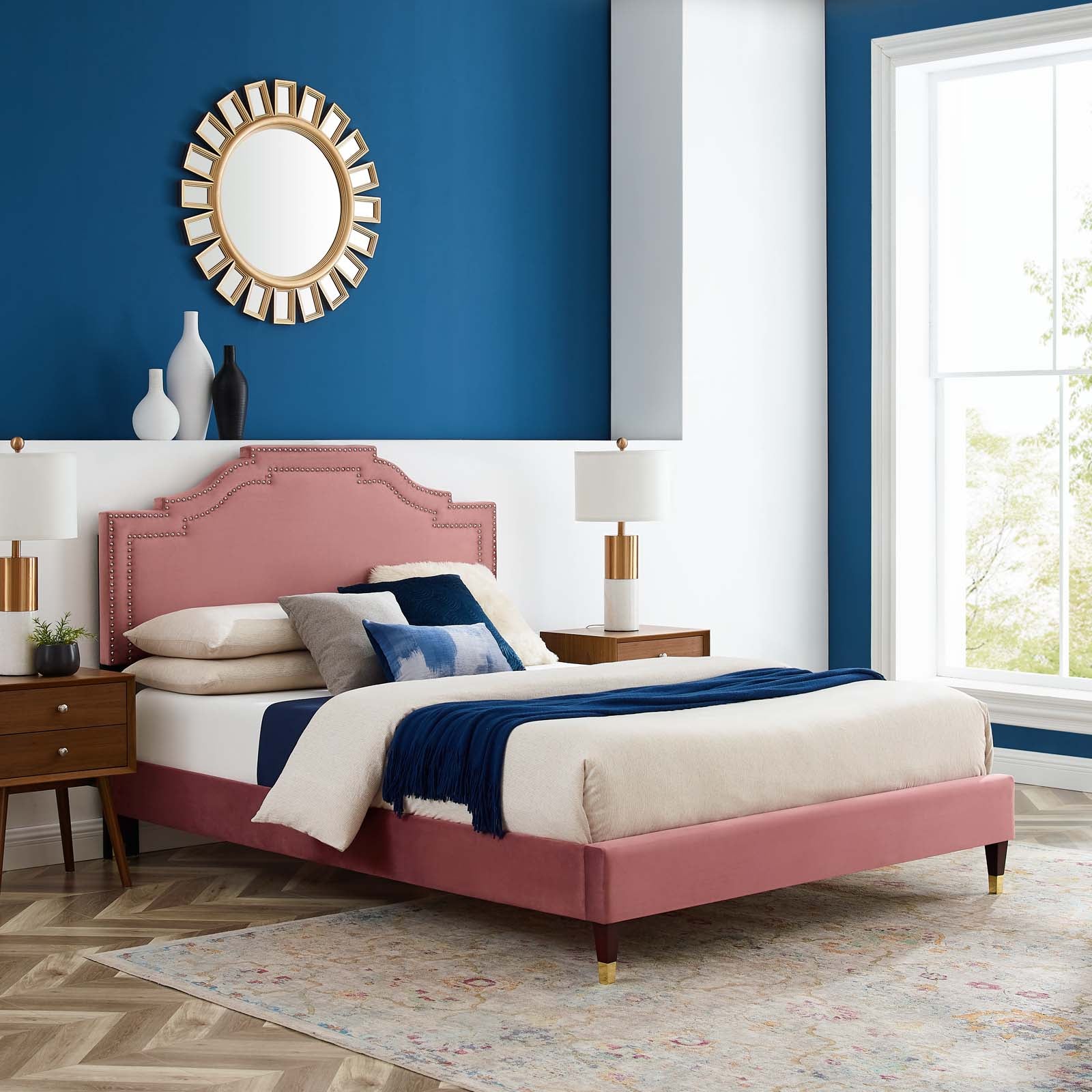 Adelaide Performance Velvet Full Platform Bed By Modway - MOD-6857 - Image 7