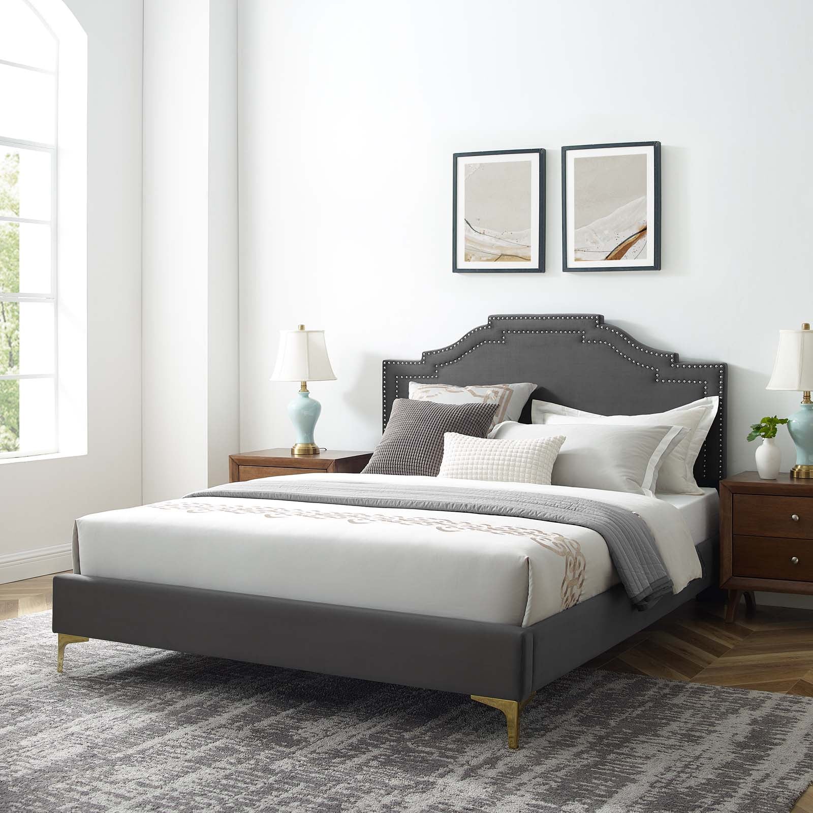 Adelaide Performance Velvet Twin Platform Bed By Modway - MOD-6850