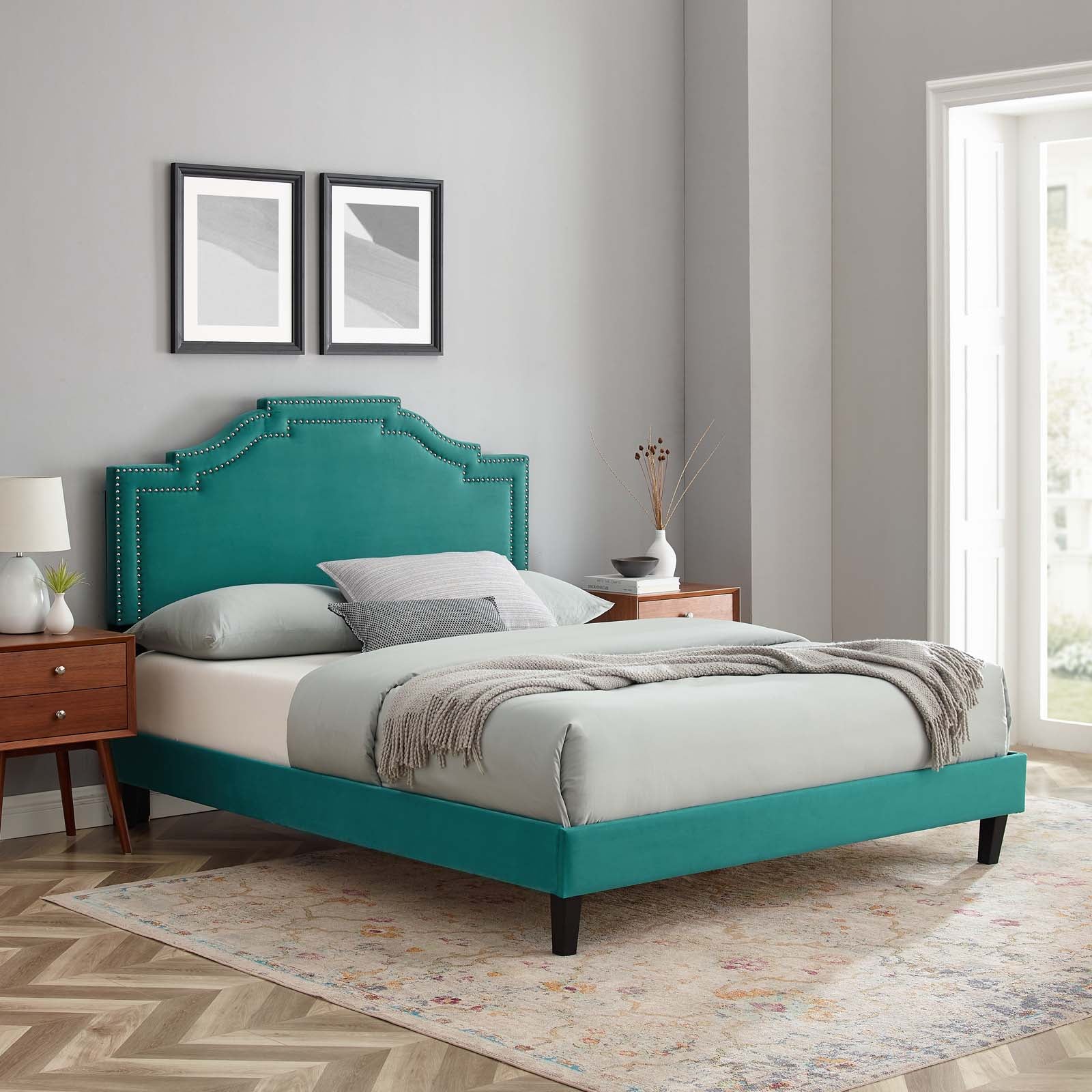 Adelaide Performance Velvet Twin Platform Bed By Modway - MOD-6852 - Image 84