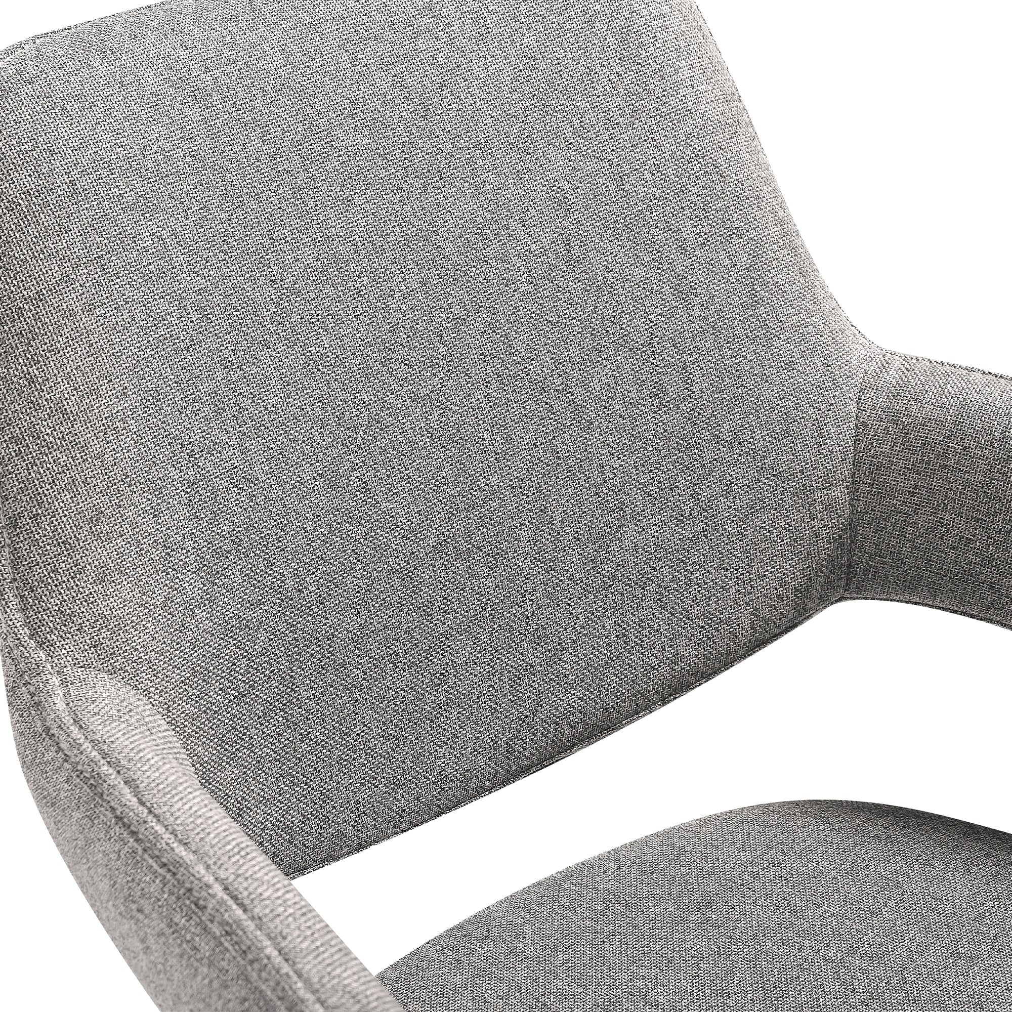 Alora Penny 5 Piece Extendable Dining Set with Gray Fabric Chairs By Armen Living - Image 11