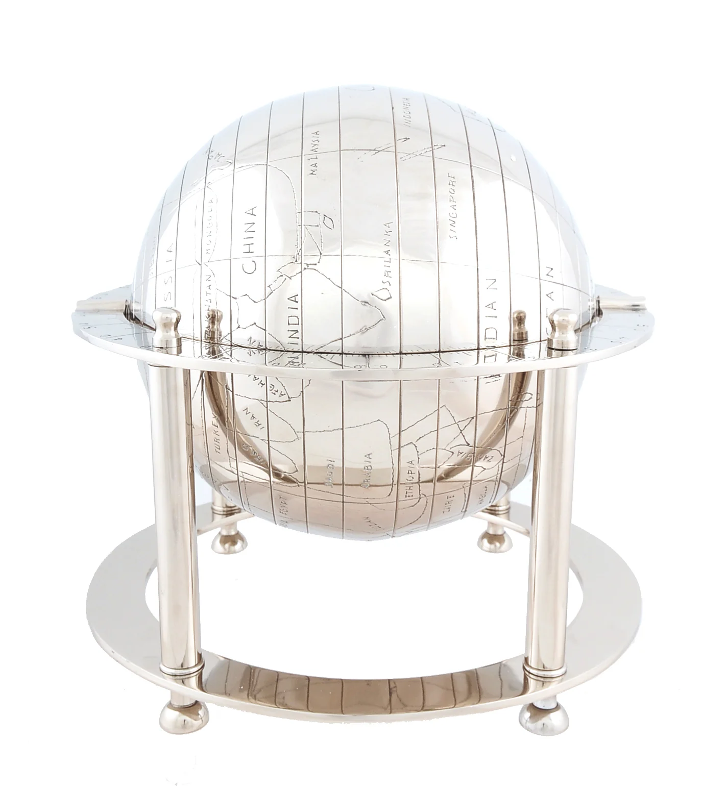 Aluminium Globe By Homeroots