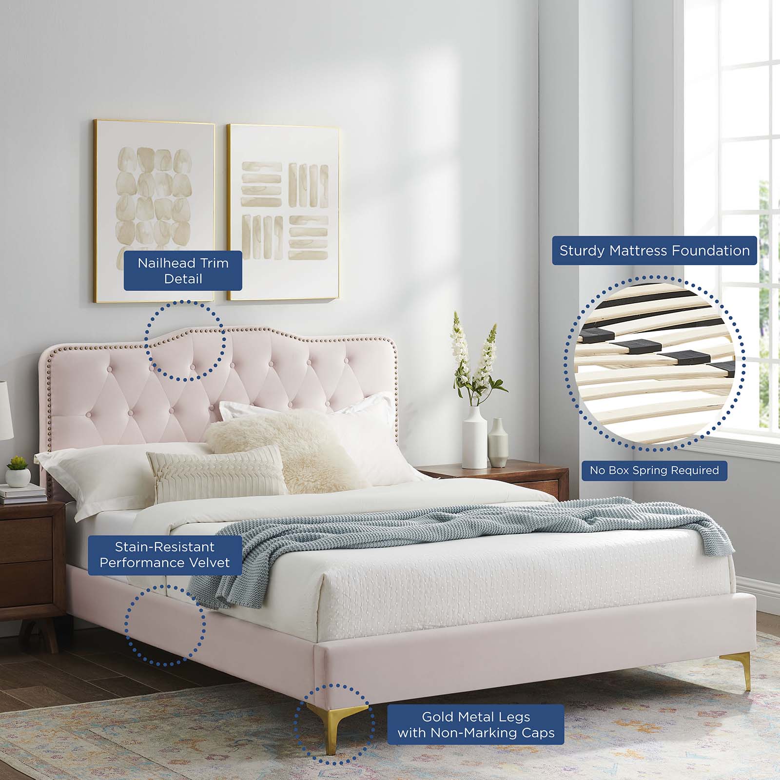 Amber Full Platform Bed By Modway - MOD-6781 - Image 82