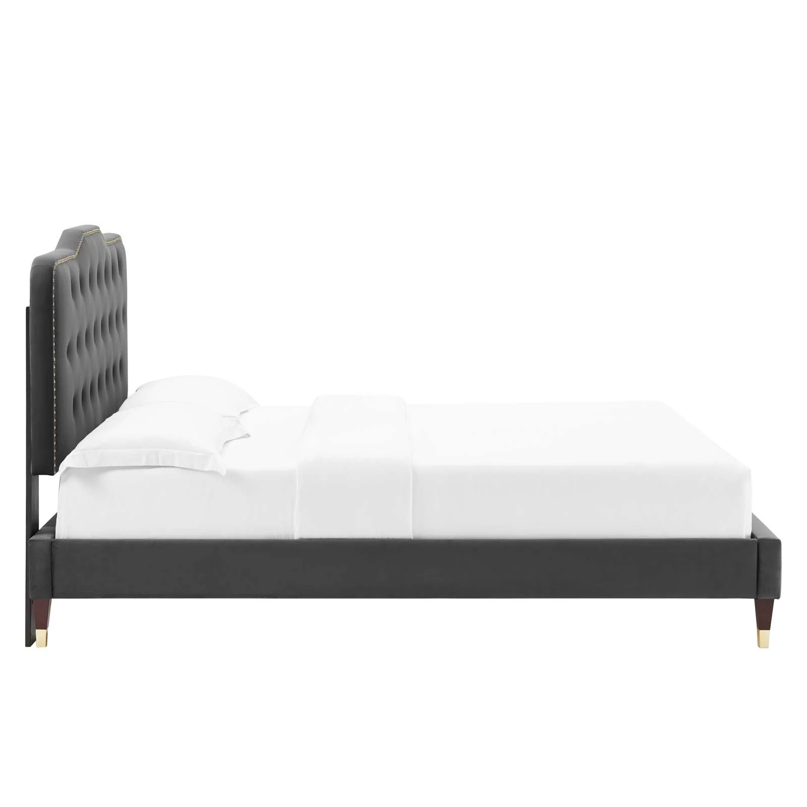 Amber Performance Velvet Queen Platform Bed By Modway - MOD-6776 - Image 10