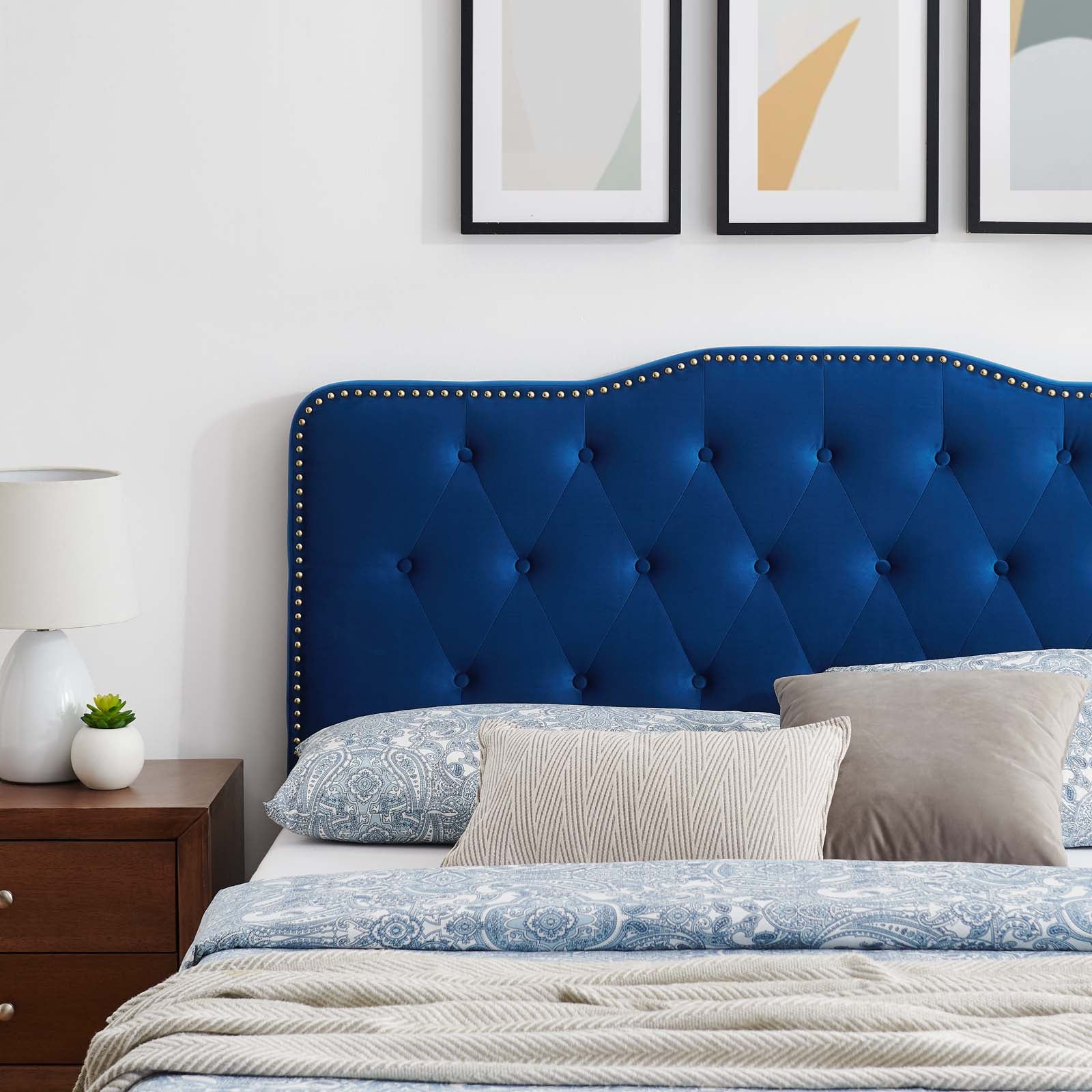 Amber Performance Velvet Queen Platform Bed By Modway - MOD-6776 - Image 59