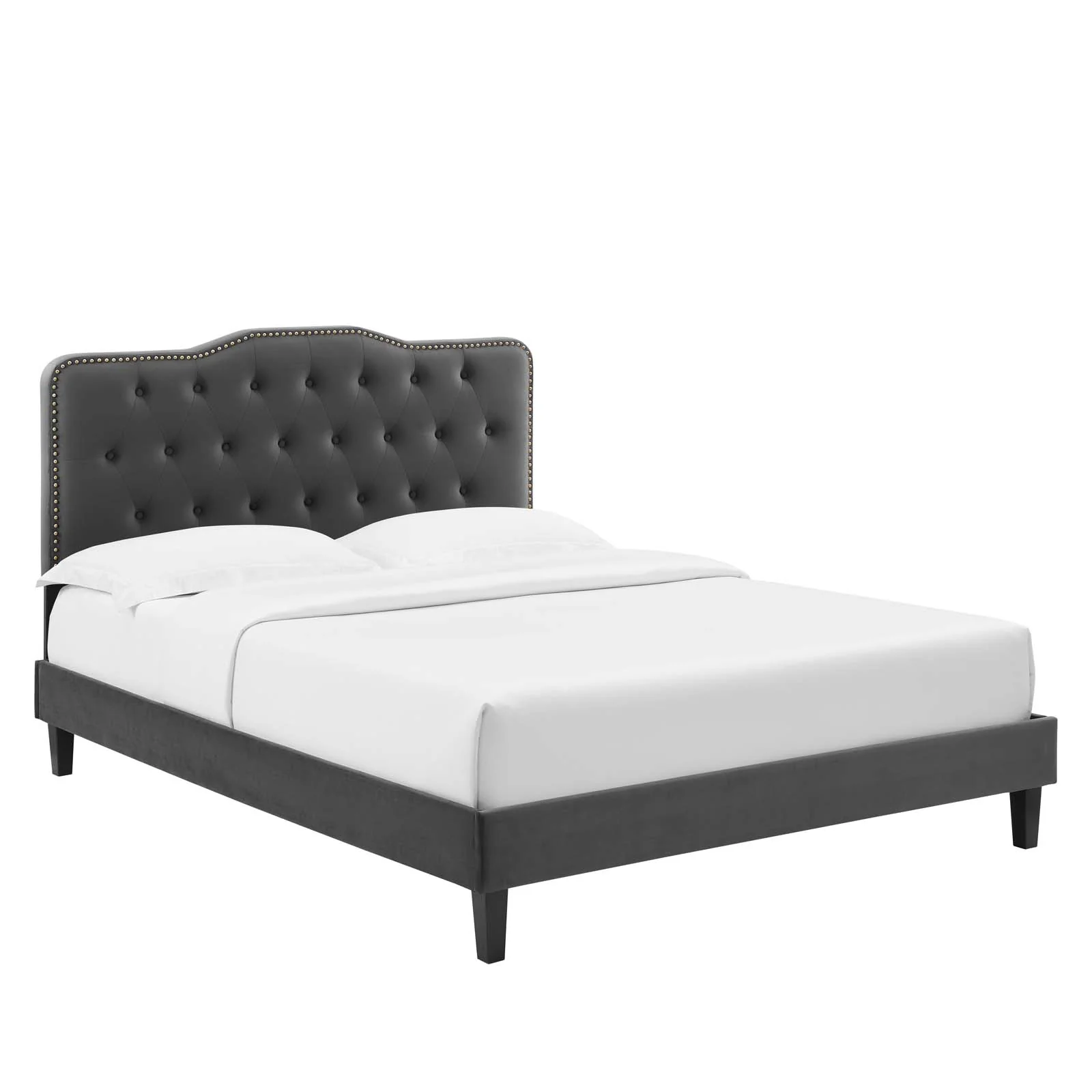 Amber Tufted Performance Velvet King Platform Bed By Modway - MOD-6786