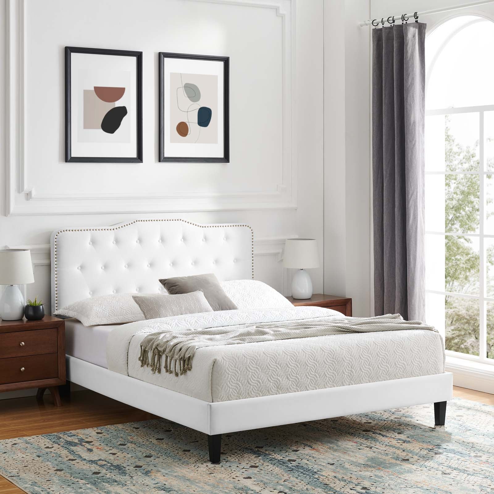 Amber Tufted Performance Velvet King Platform Bed By Modway - MOD-6786 - Image 105