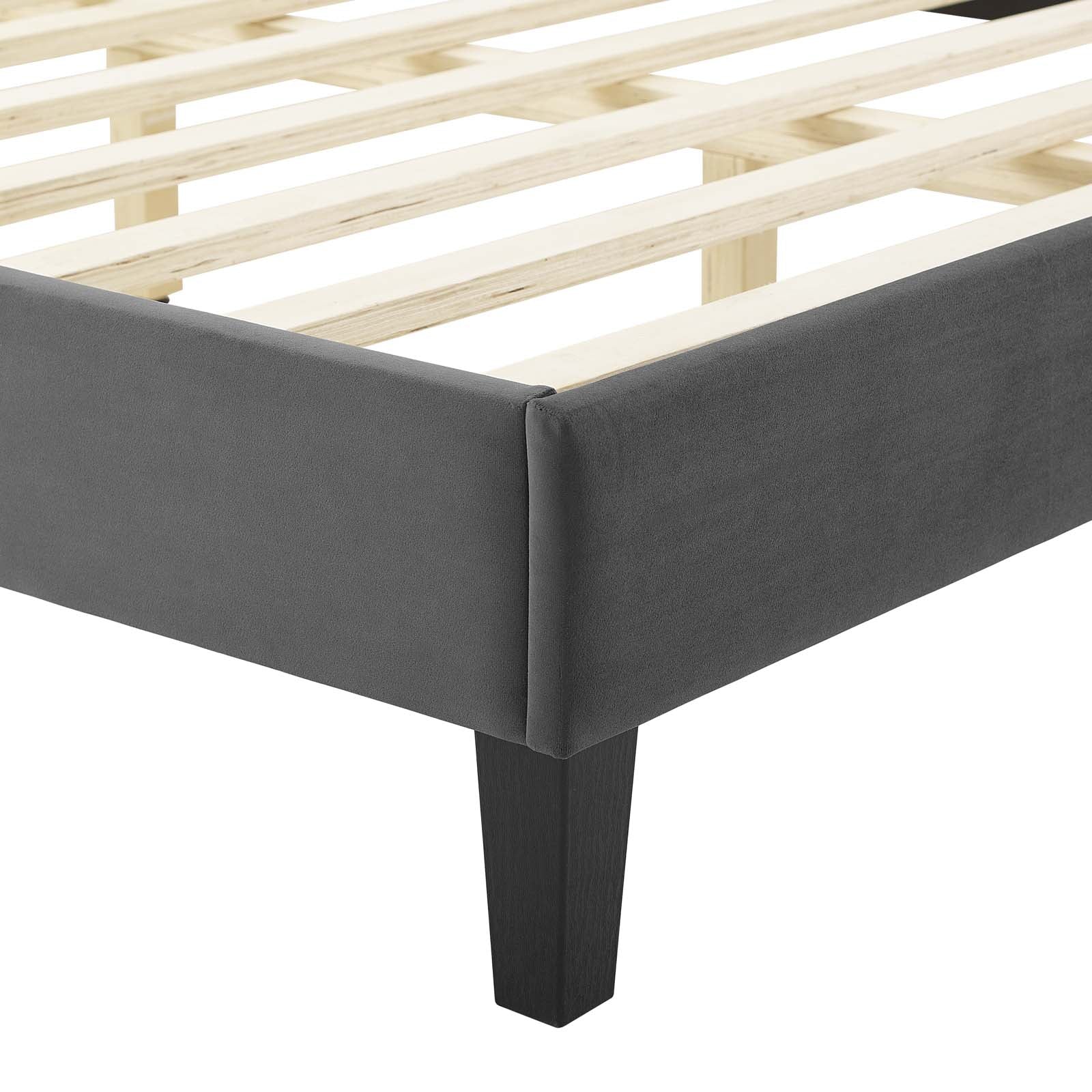 Amber Tufted Performance Velvet King Platform Bed By Modway - MOD-6786 - Image 12
