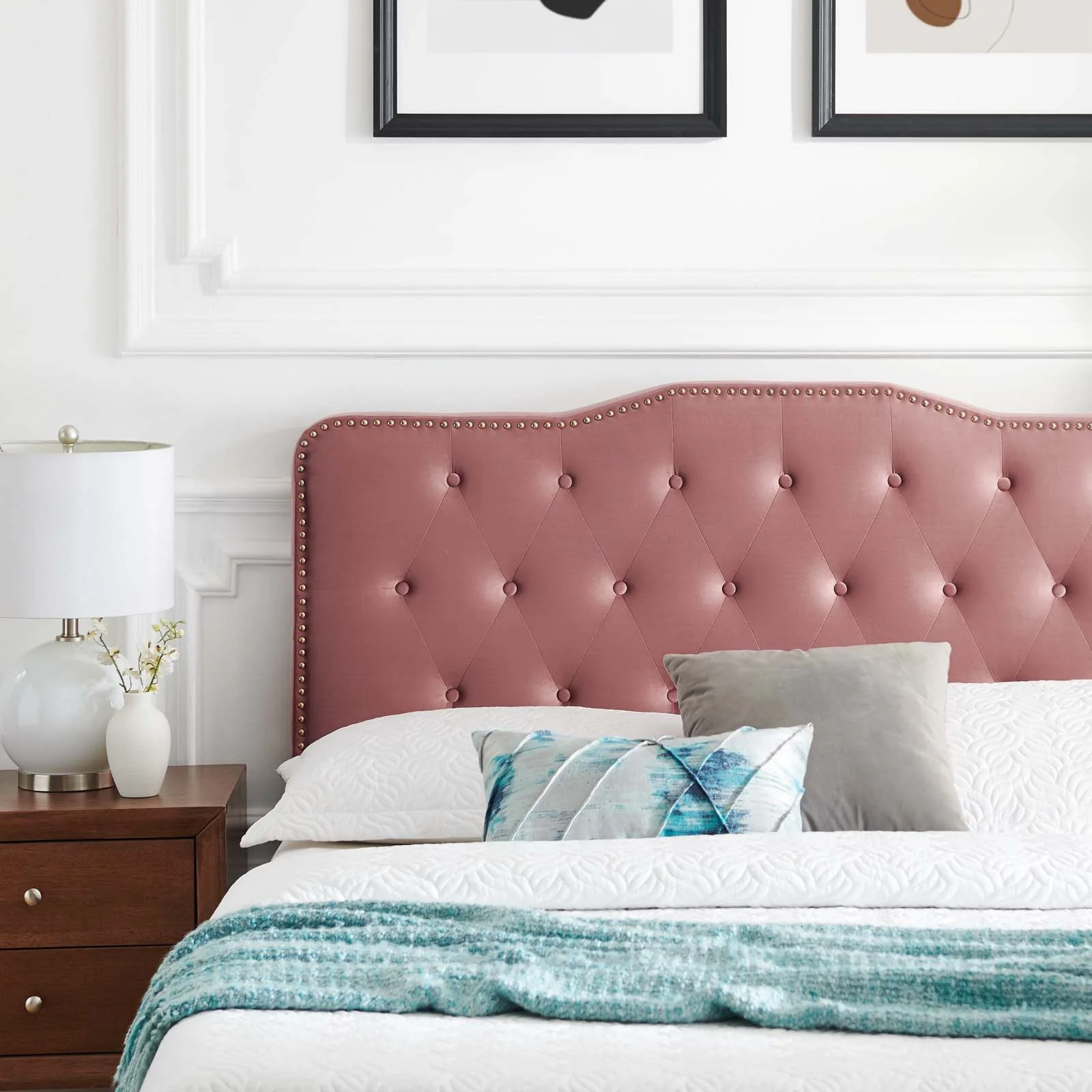 Amber Tufted Performance Velvet King Platform Bed By Modway - MOD-6786 - Image 16