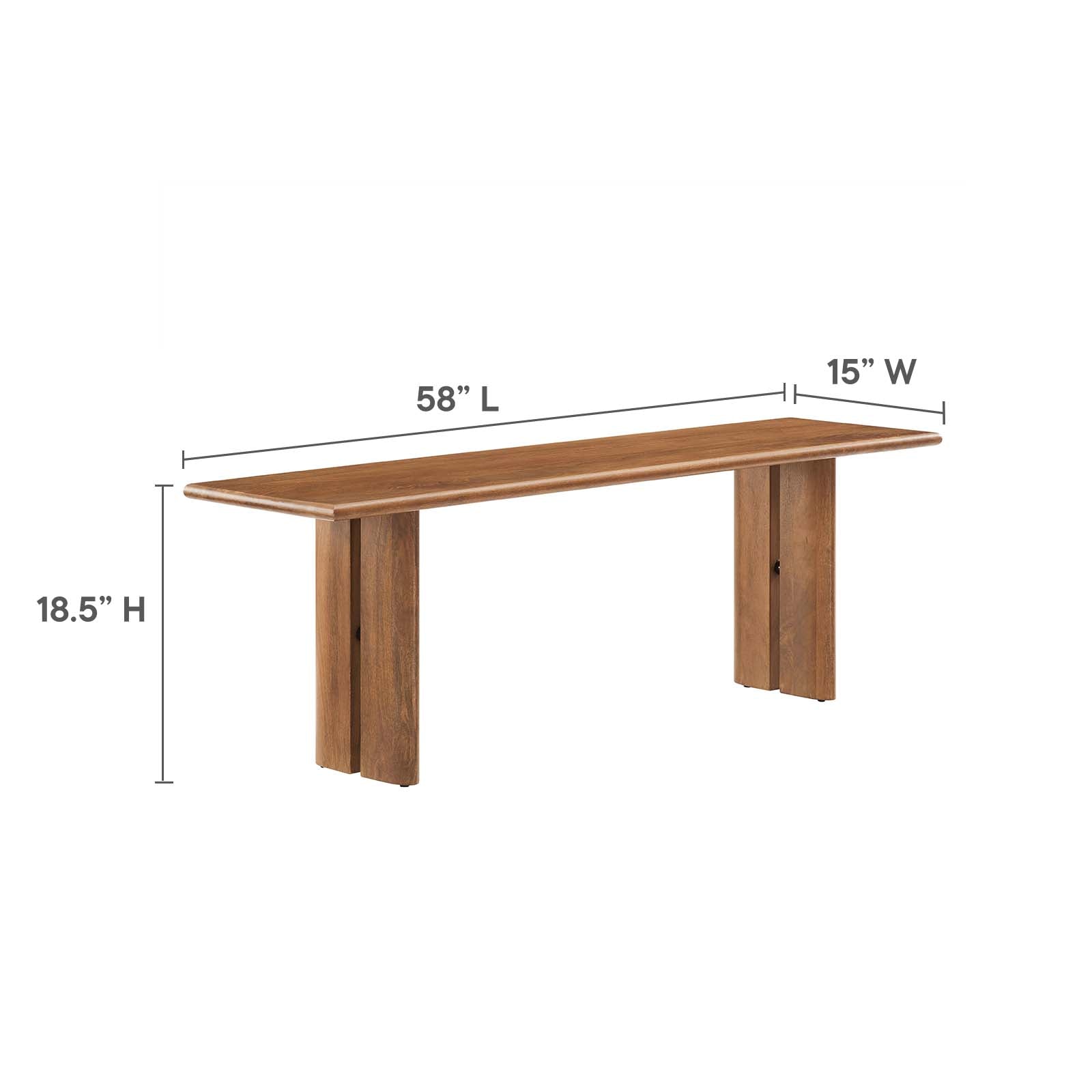 Amistad 58" Wood Bench By Modway - EEI-6344 - Image 18