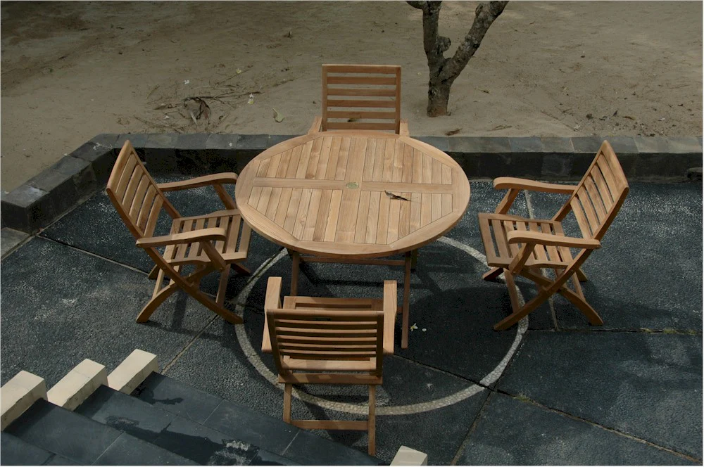 Andrew Bahama 5-Pieces Folding Dining Set By Anderson Teak