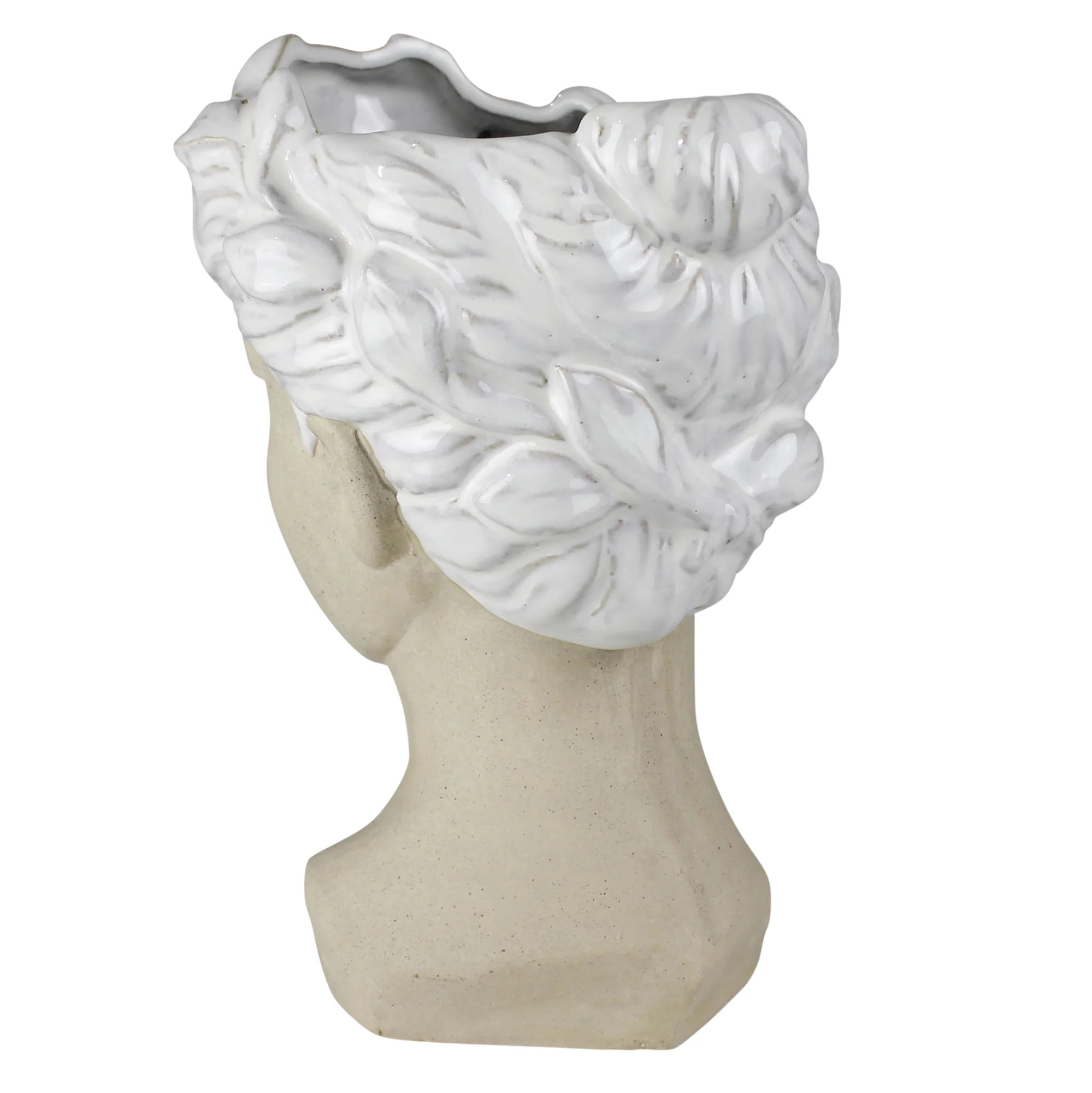 Anita Bust Vase, Ceramic Set Of 2 By HomArt