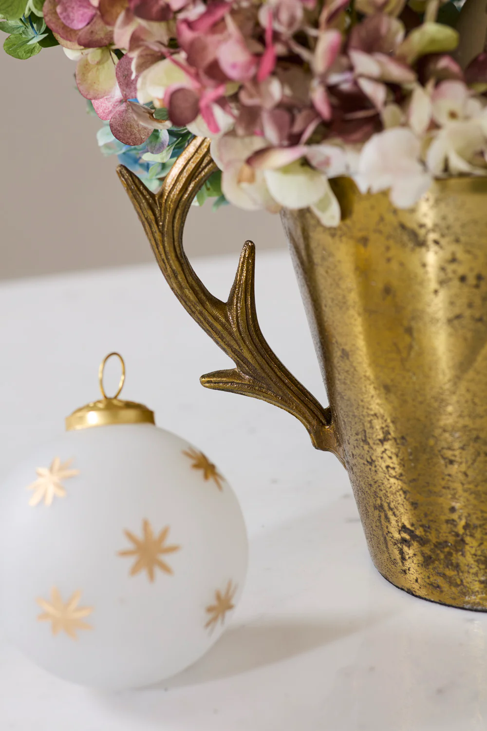Antique Antler Bucket By Accent Decor