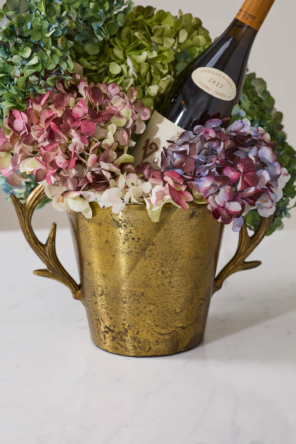 Antique Antler Bucket By Accent Decor - Image 4