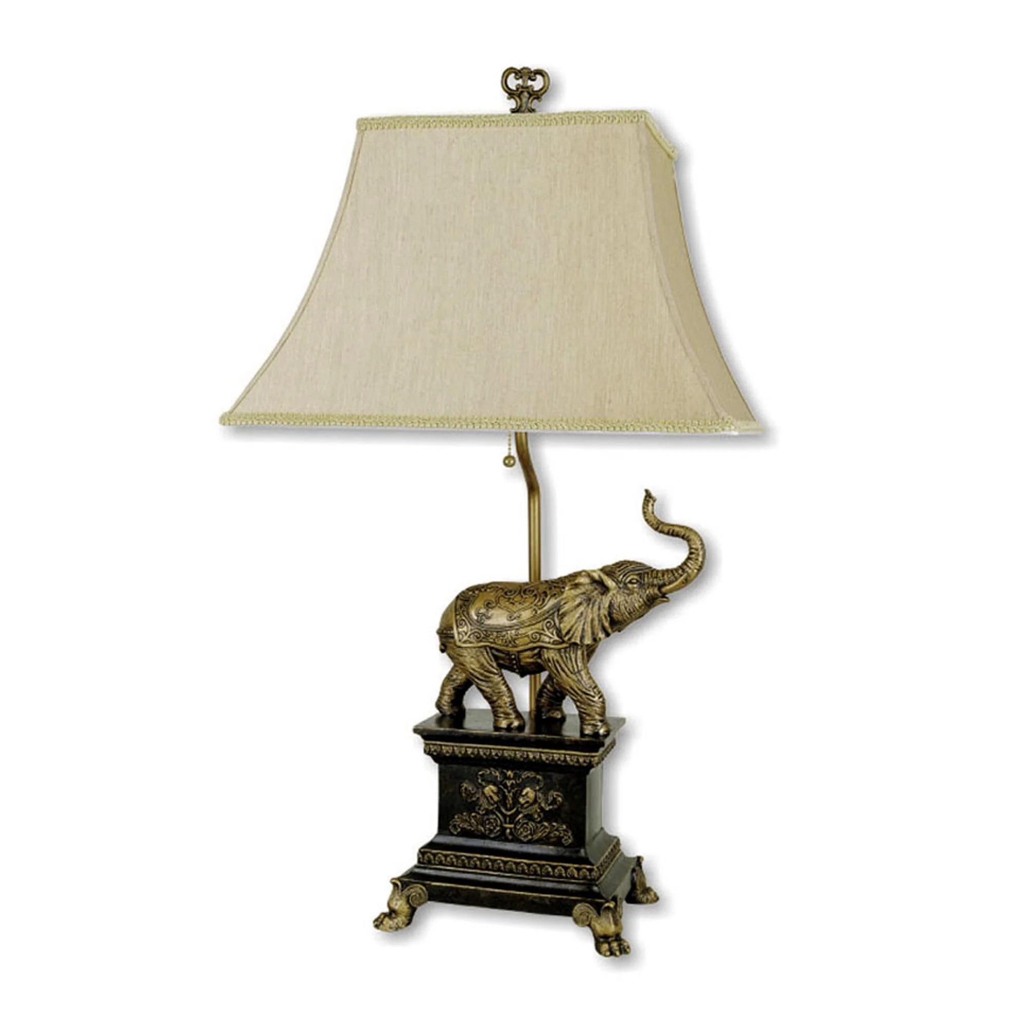 Antique Elephant Table Lamp By Homeroots