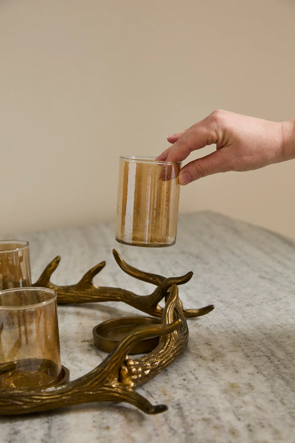Antler Glow Candleholder By Accent Decor - Image 4