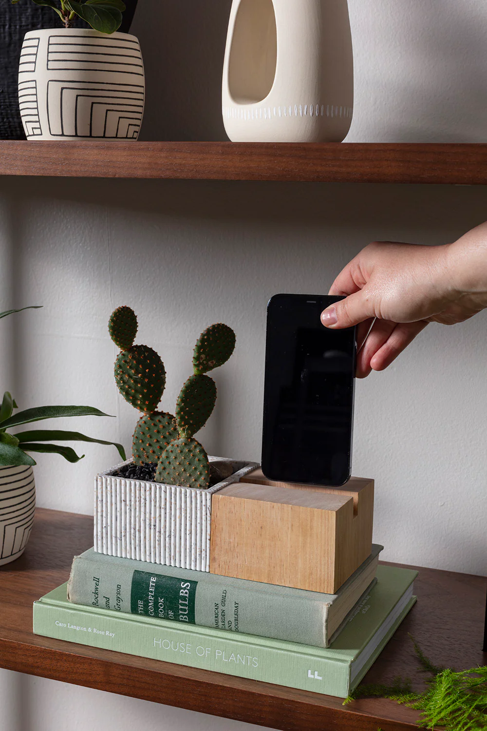 Aravalli Phone Stand Planter Set of 2 By Accent Decor - Image 8