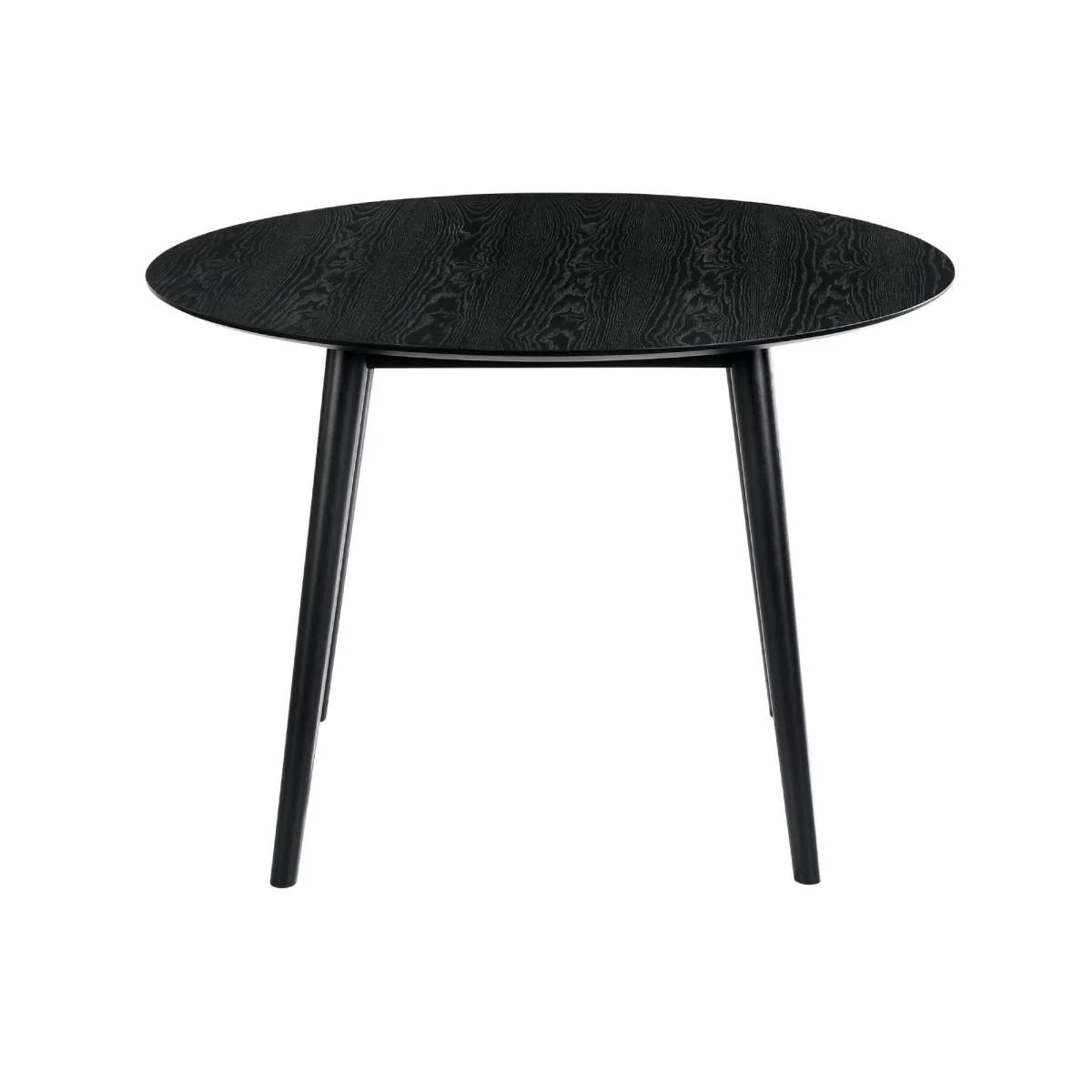 Arcadia and Talulah 42" Round Grey and Black Wood 5 Piece Dining Set By Armen Living - Image 5