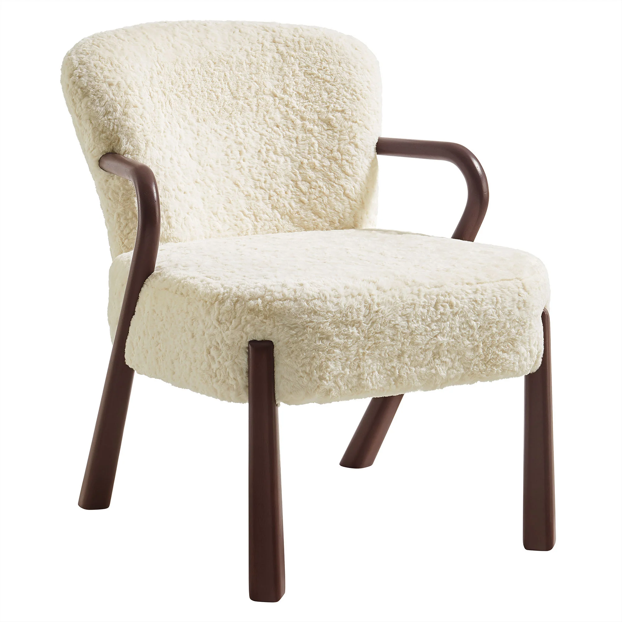 Arden Faux Shearling Accent Armchair by Modway - Image 2
