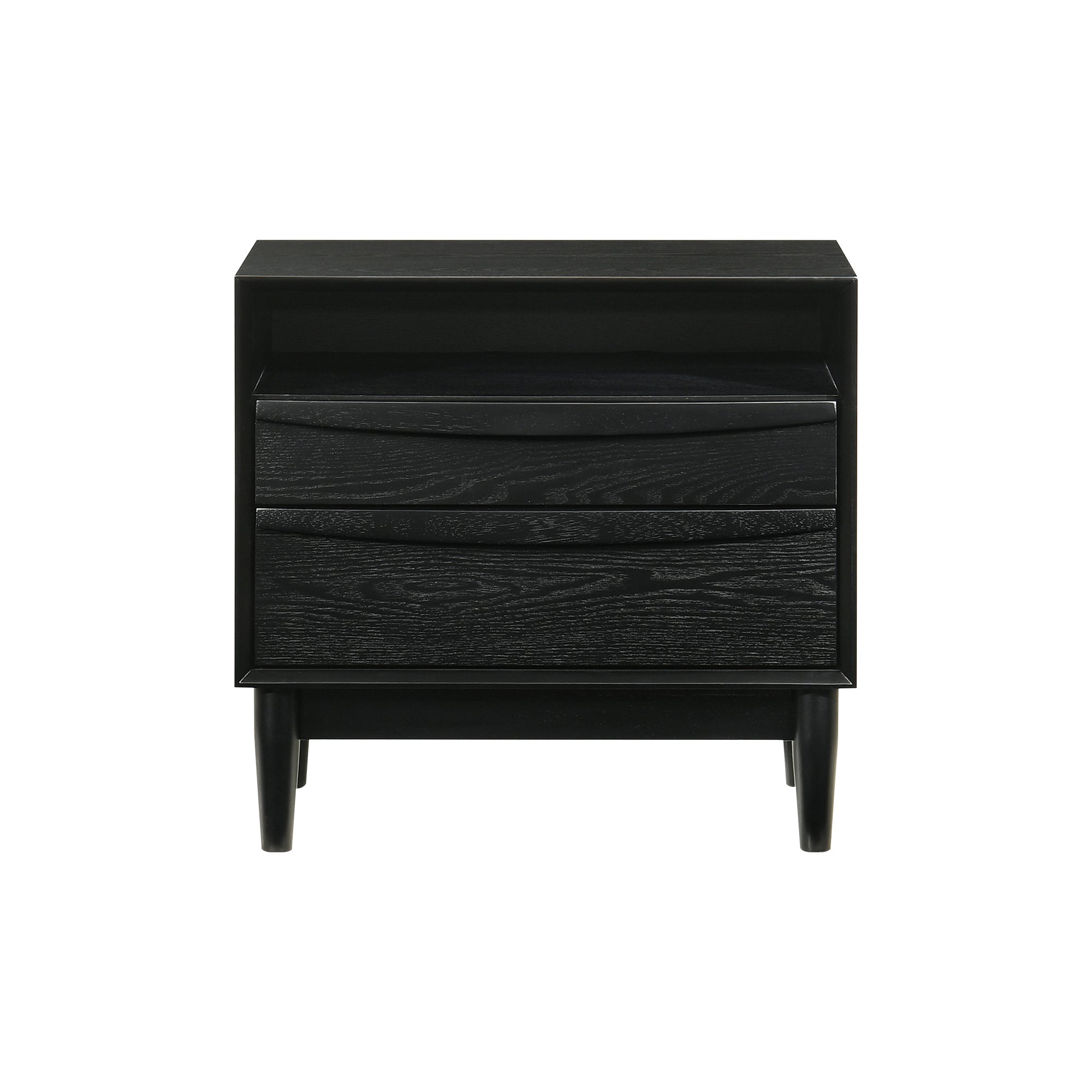Artemio King 4 Piece Wood Bedroom Set in Black Finish By Armen Living - Image 10