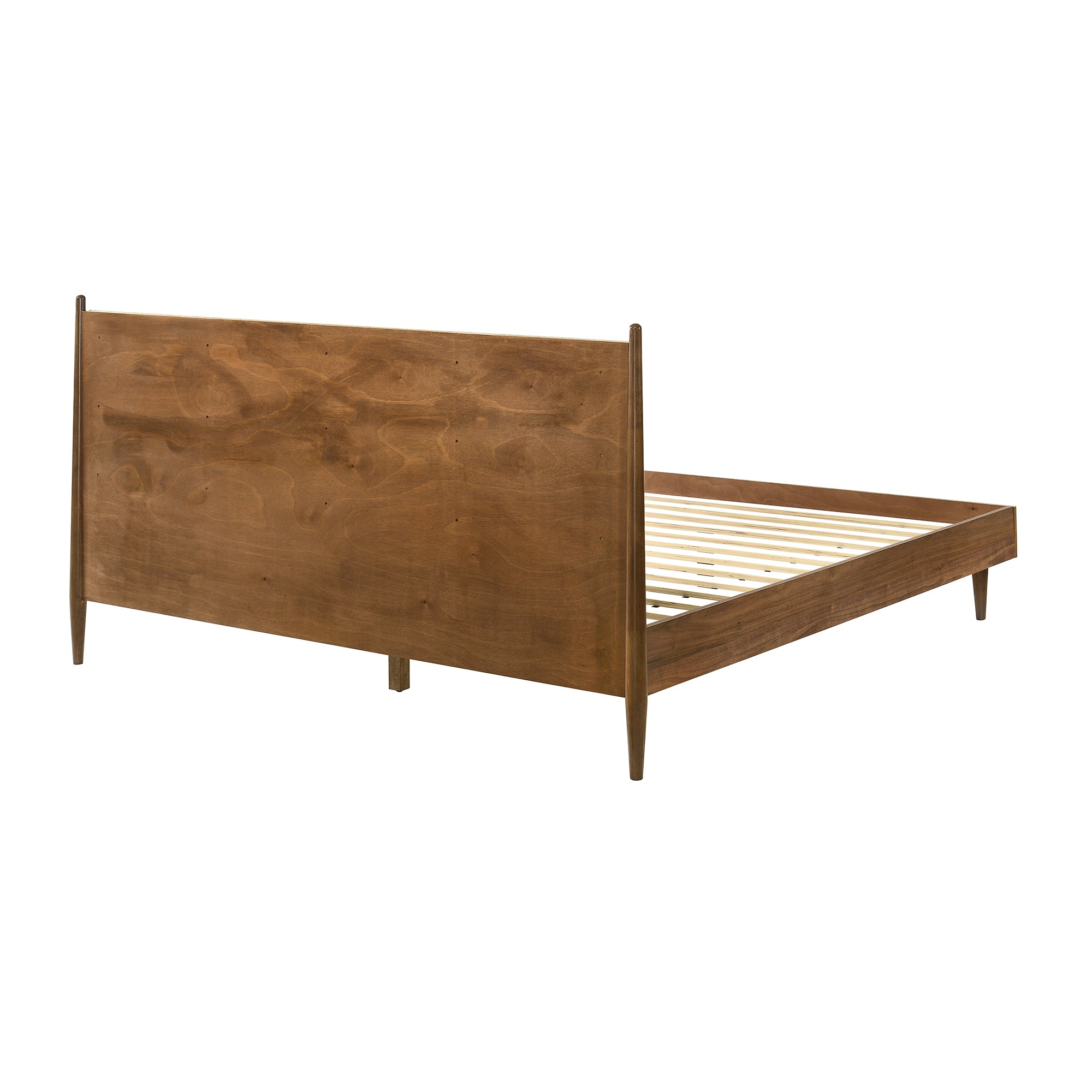 Artemio King 4 Piece Wood Bedroom Set in Walnut Finish By Armen Living - Image 4