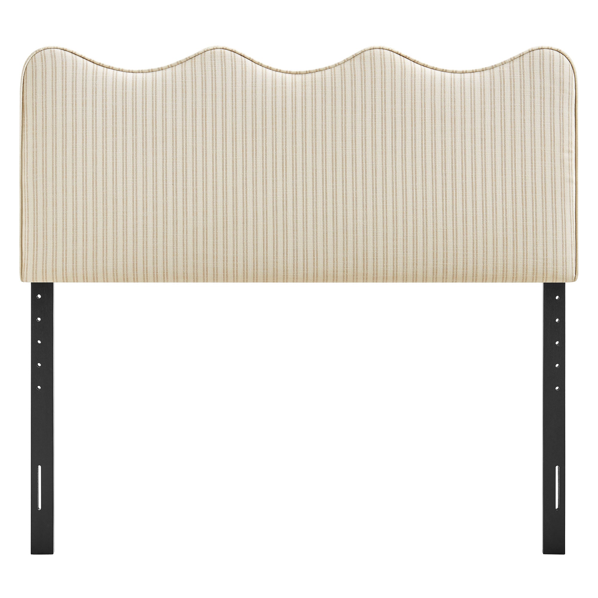Athena Striped Fabric Upholstered Queen Size Headboard by Modway - Image 9