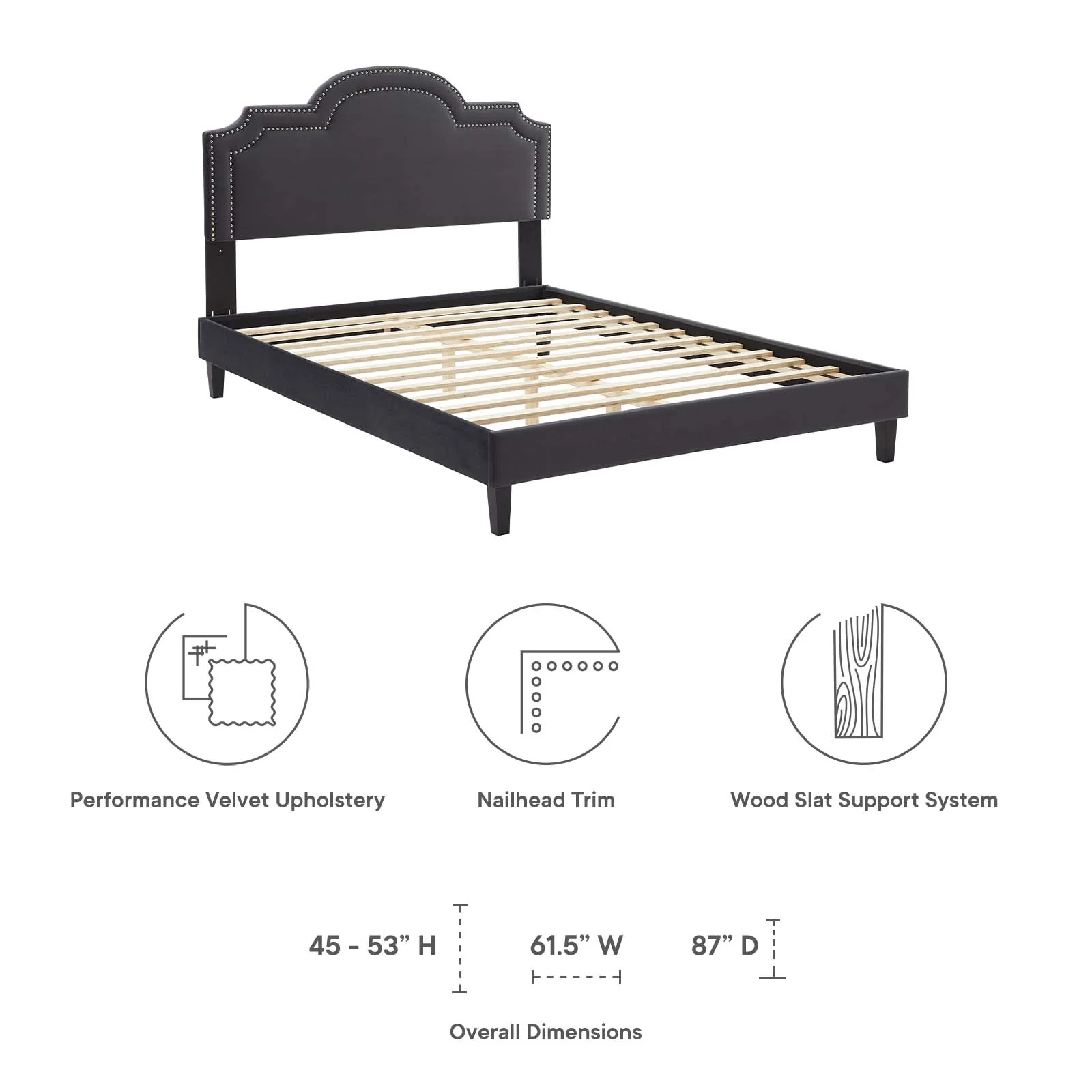 Aviana Performance Velvet Full Bed By Modway - MOD-6814 - Image 10