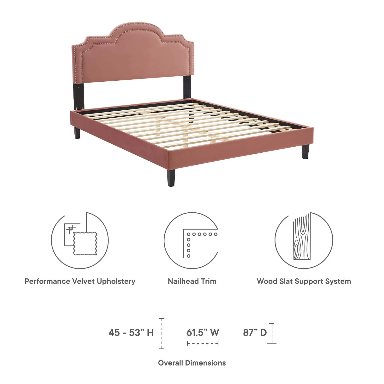 Aviana Performance Velvet Full Bed By Modway - MOD-6814 - Image 21