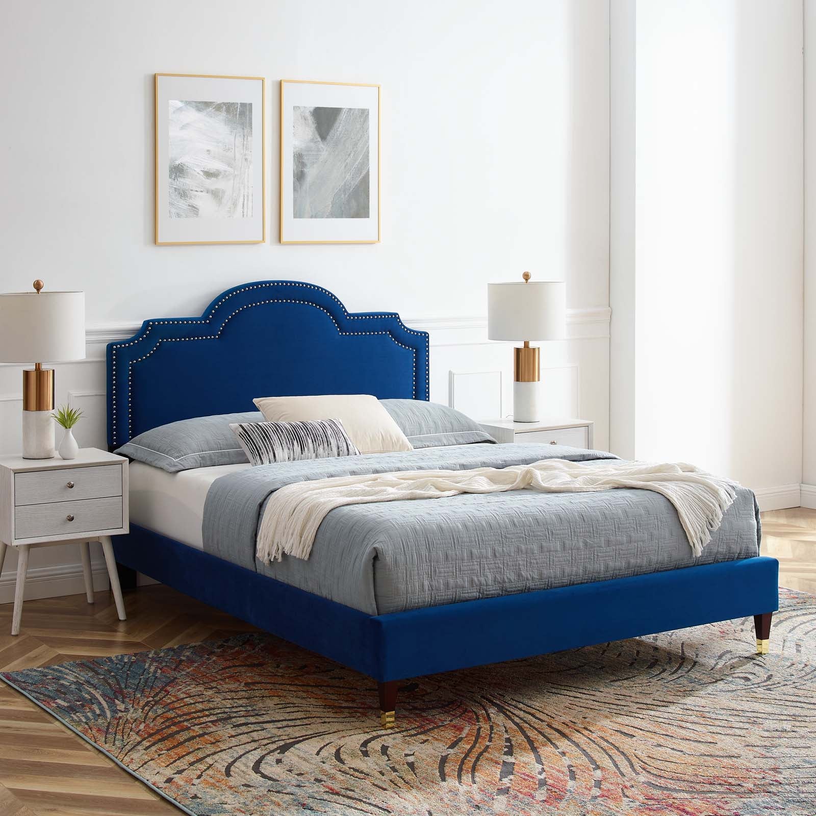 Aviana Performance Velvet Queen Bed By Modway - MOD-6824 - Image 23