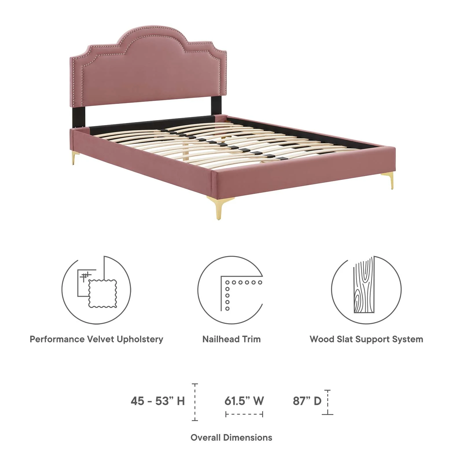 Aviana Performance Velvet Twin Bed By Modway - MOD-6789 - Image 21