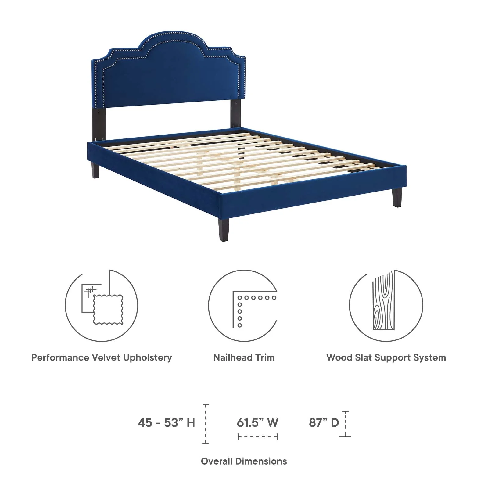 Aviana Performance Velvet Twin Bed By Modway - MOD-6799 - Image 32