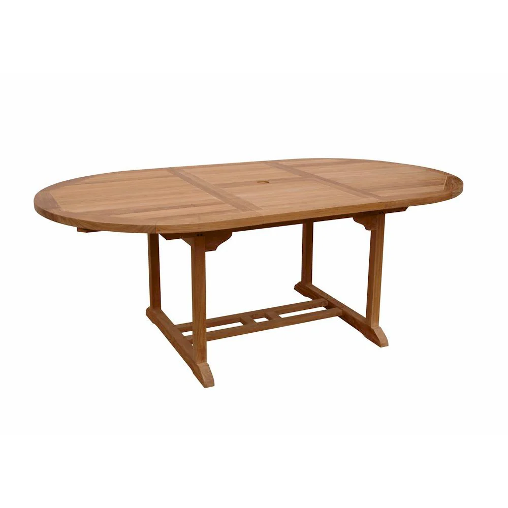 Bahama 71" Oval Extension Table Extra Thick Wood By Anderson Teak
