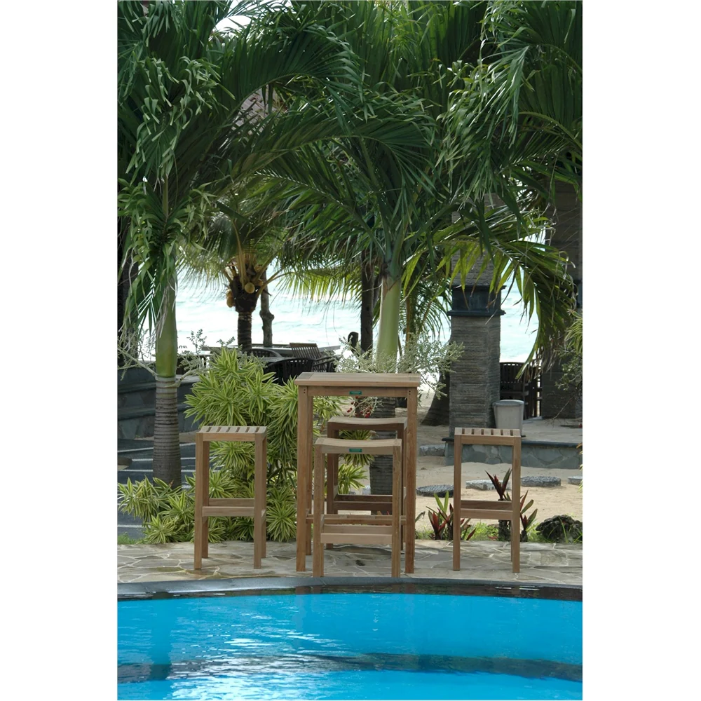 Bahama Montego 5-Pieces Square Bar Set By Anderson Teak