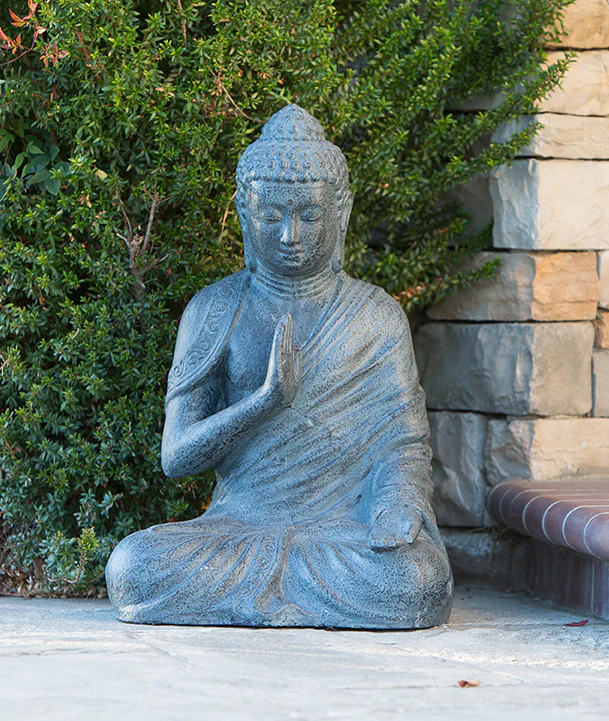 Balanced Sitting Buddha By Garden Age Supply - Image 2