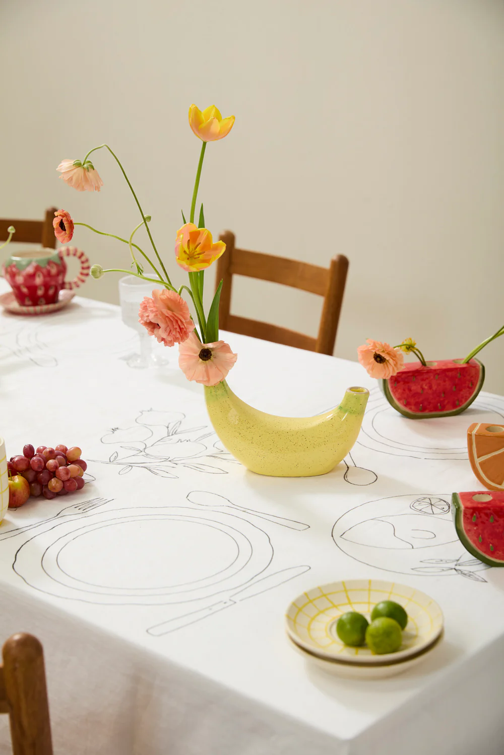 Banana Budvase Set of 4 By Accent Decor - Image 4