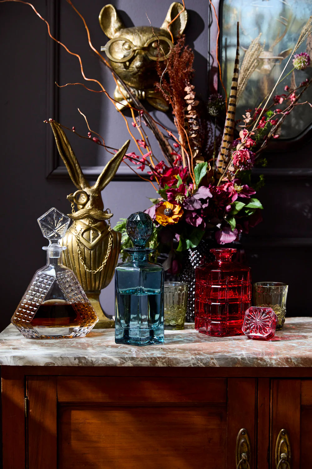 Baudelaire Decanter Set of 2 By Accent Decor - Image 3