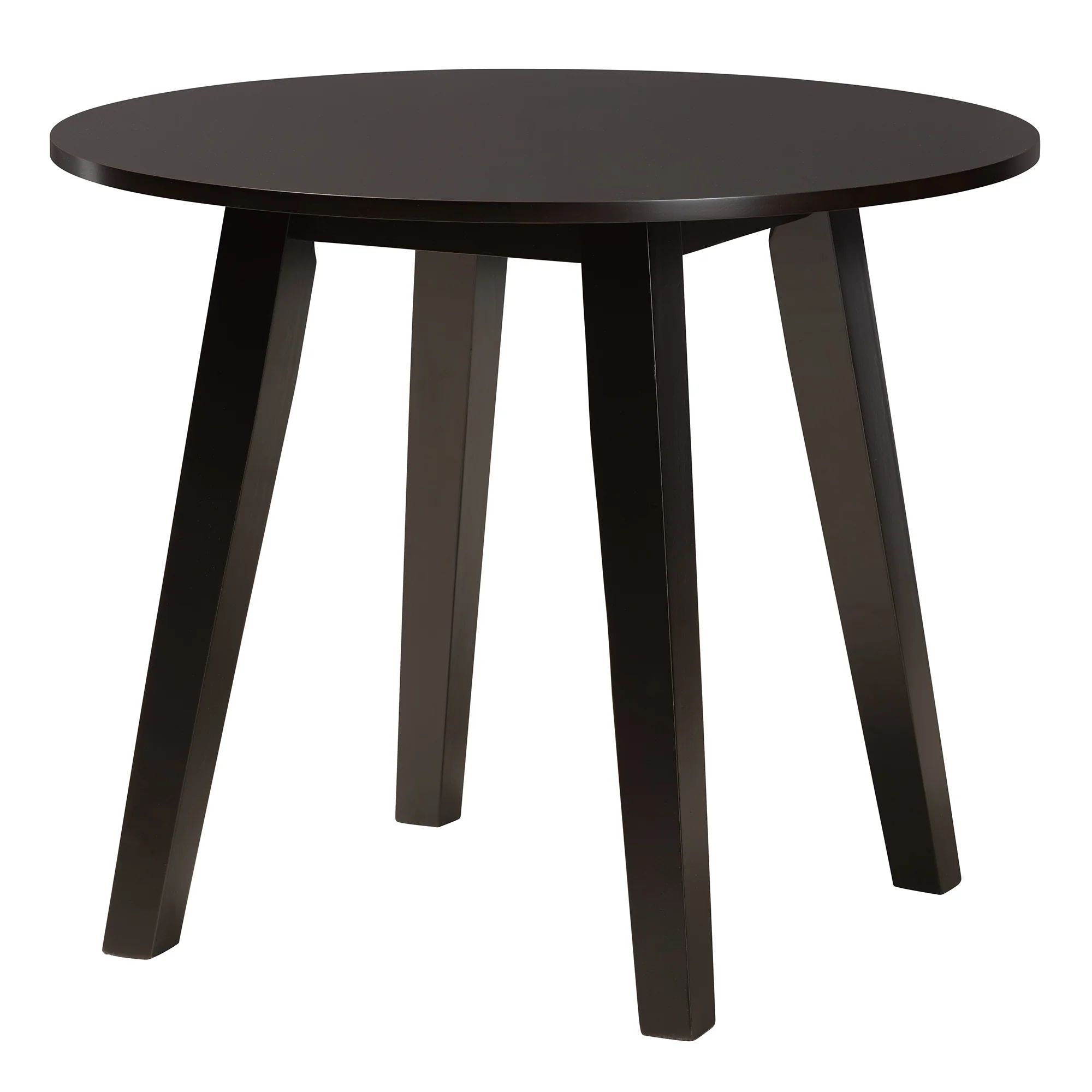 Baxton Studio Emine Modern Dark Brown Faux Leather and Espresso Brown Finished Wood 5-Piece Dining Set - Image 6