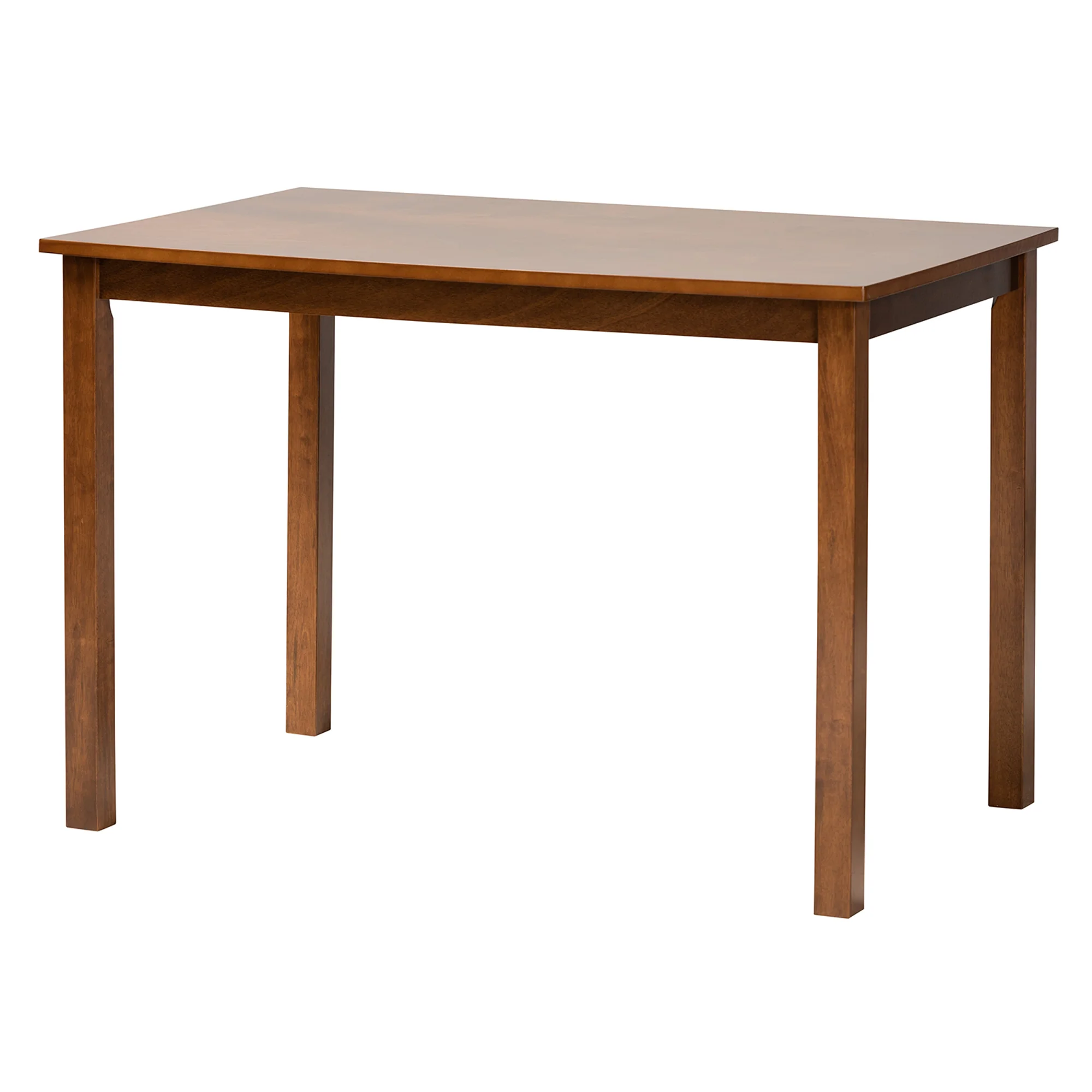 Baxton Studio Genesis Modern Grey Fabric and Walnut Brown Finished Wood 5-Piece Dining Set - Image 6